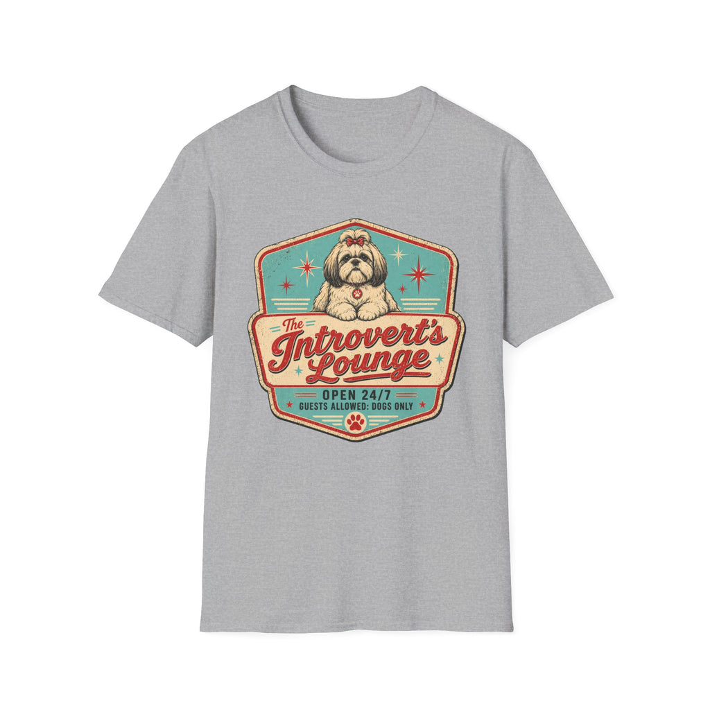 Introvert's Lounge Shih Tzu T-Shirt