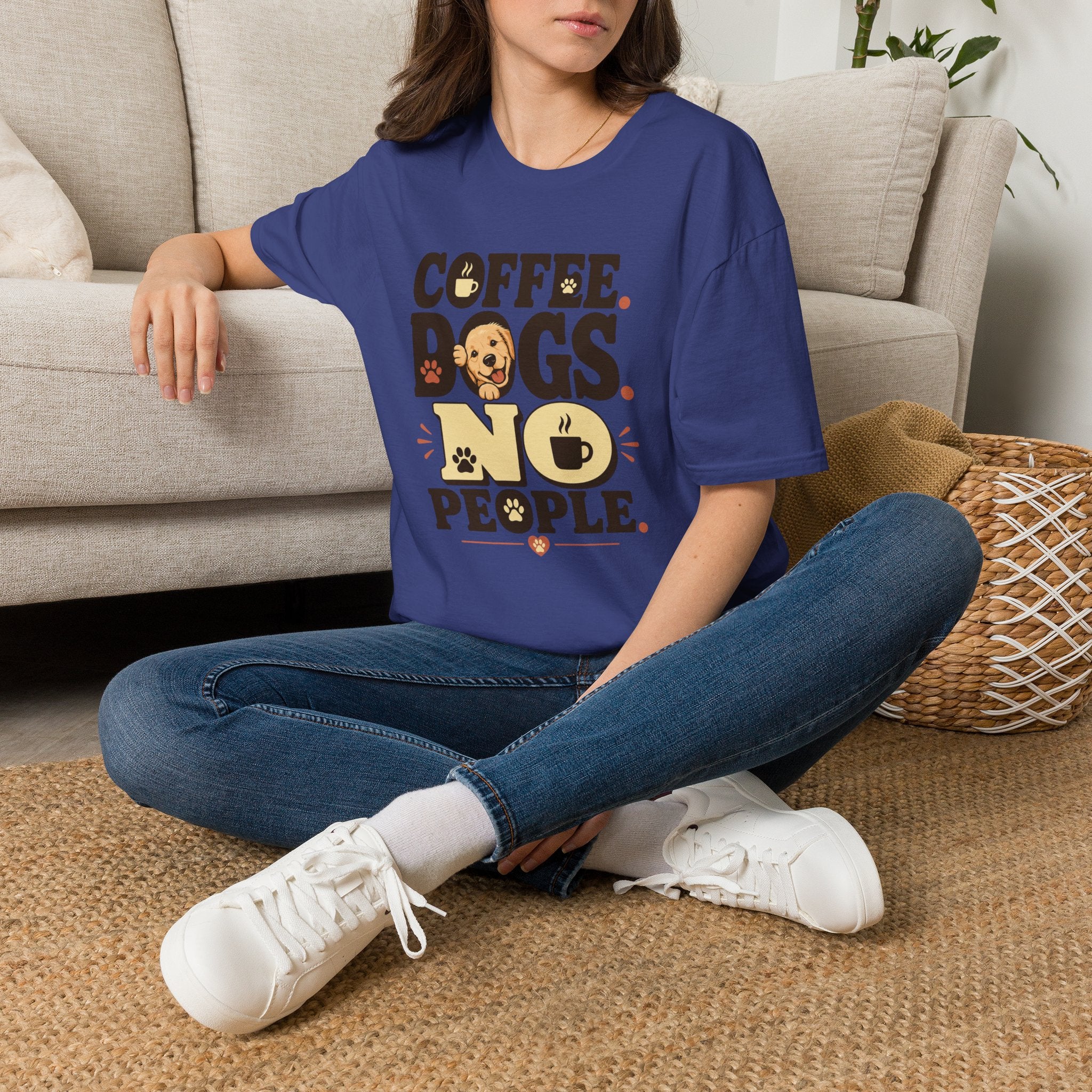 Coffee. Dogs. No People. T-Shirt