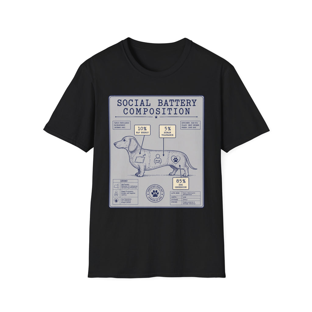 Social Battery Composition T-Shirt