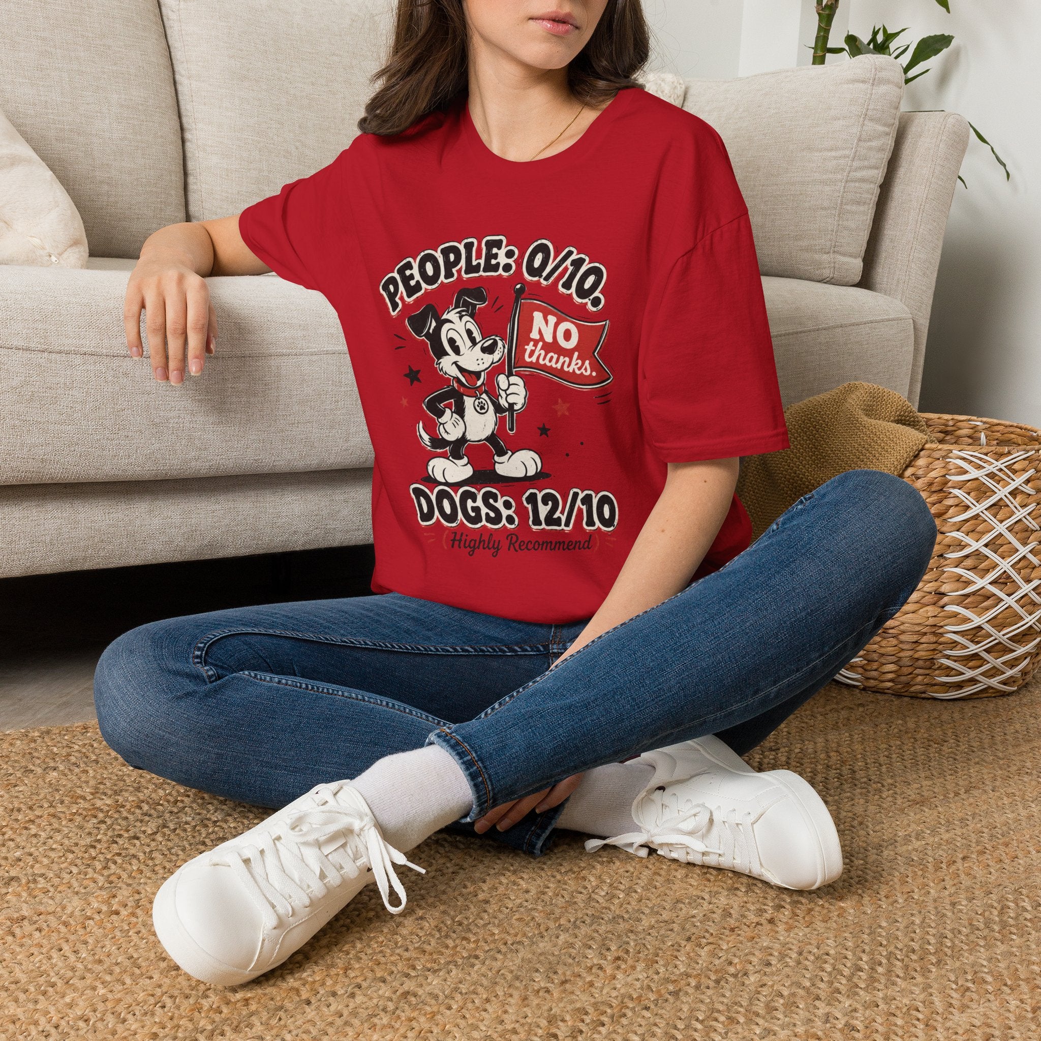 People: 0/10, Dogs: 12/10 T-shirt