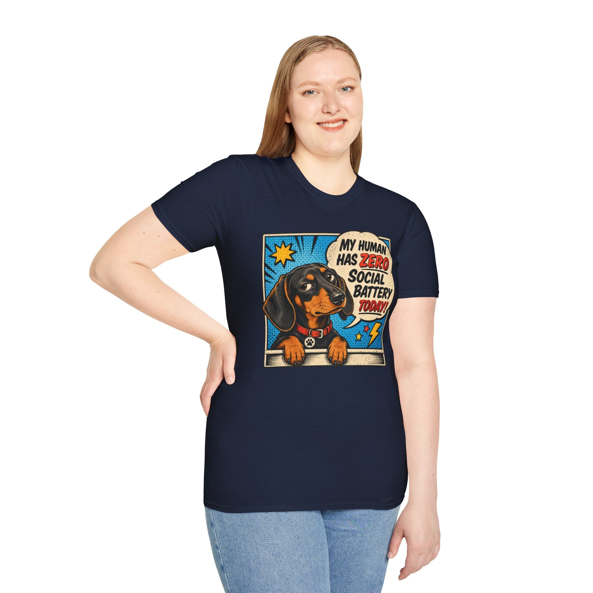 My Human Has Zero Social Battery T-shirt