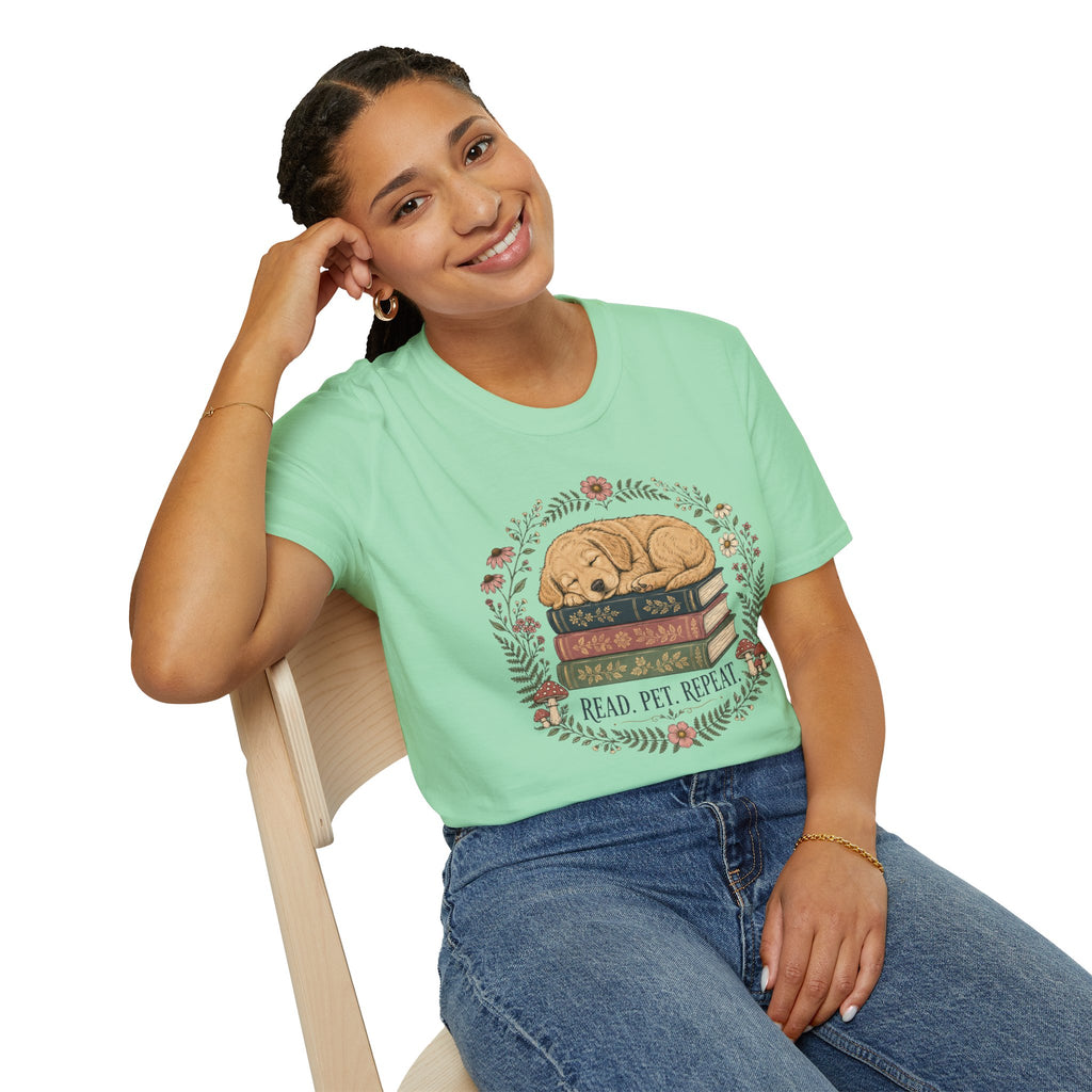 'Read. Pet. Repeat.' T-Shirt