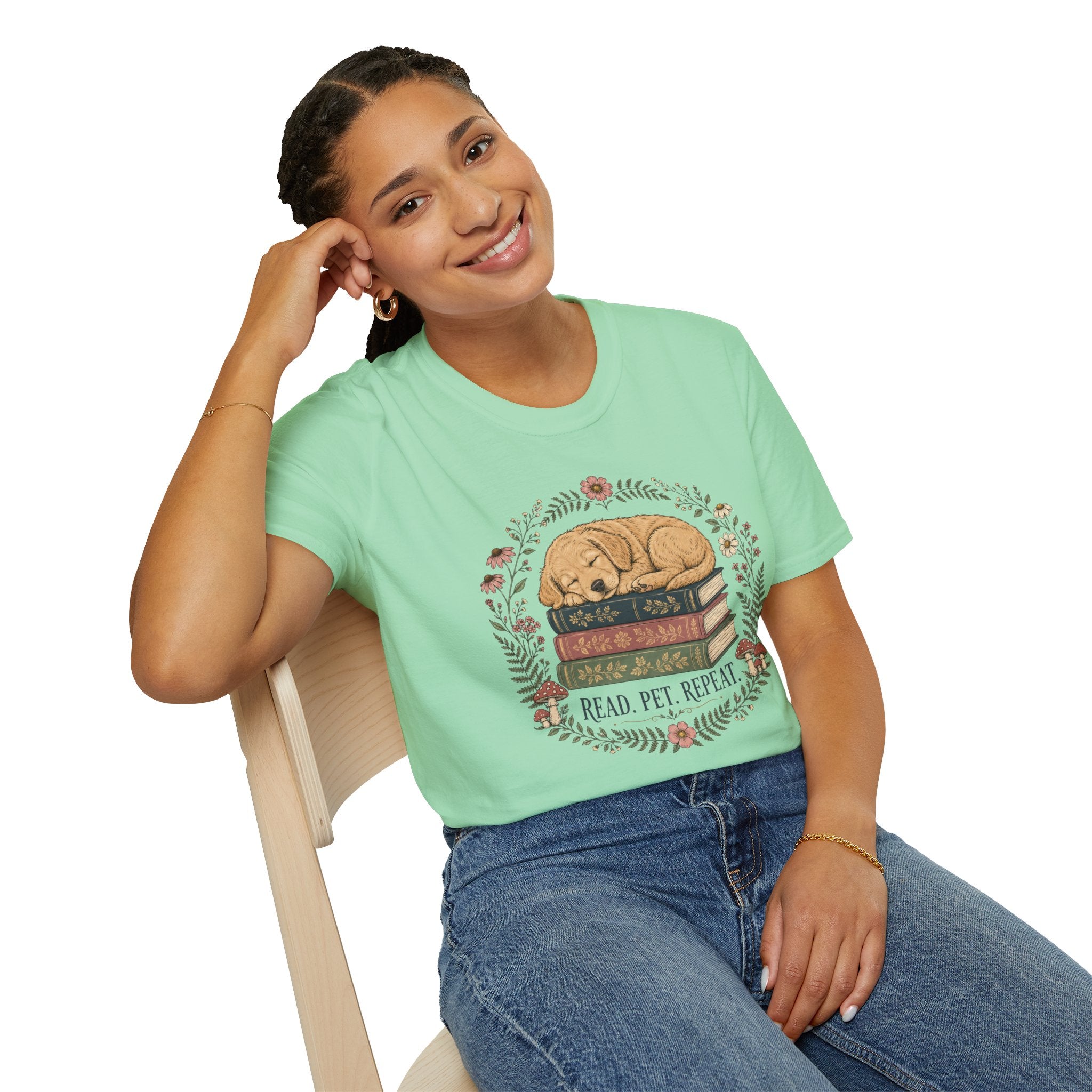 'Read. Pet. Repeat.' T-Shirt