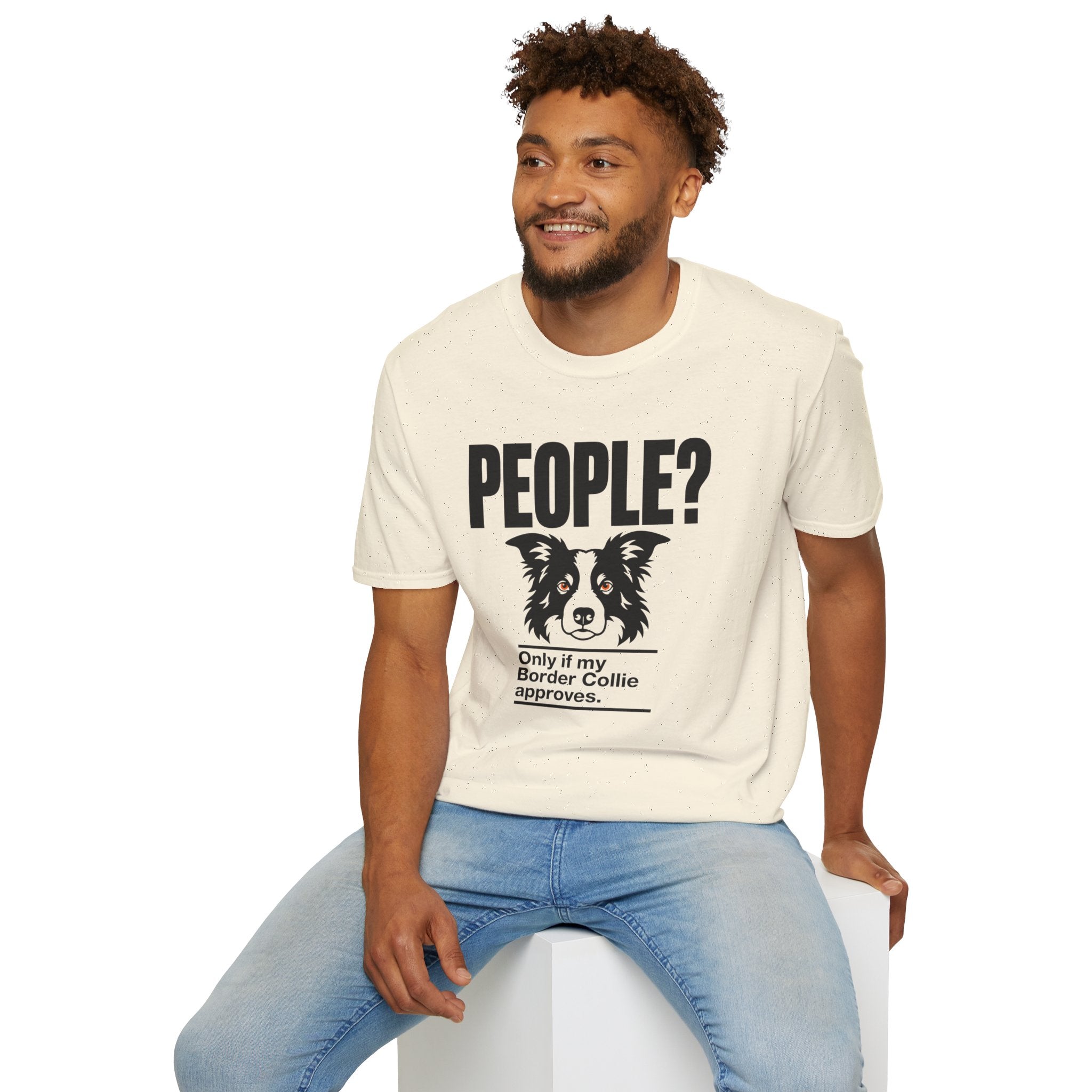 "People?" Border Collie T-shirt