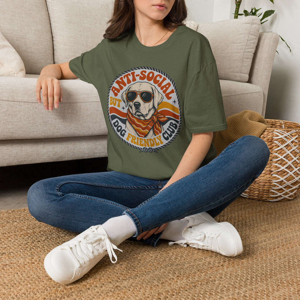 Anti-Social But Dog Friendly T-Shirt