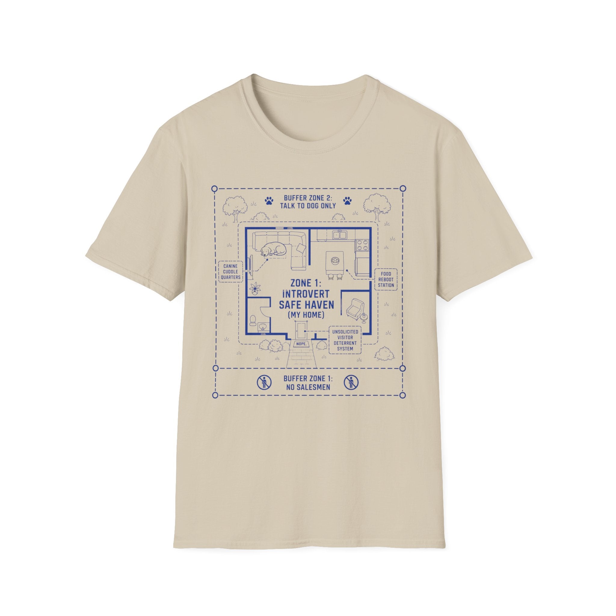 "Zone 1: Introvert Safe Haven" T-shirt