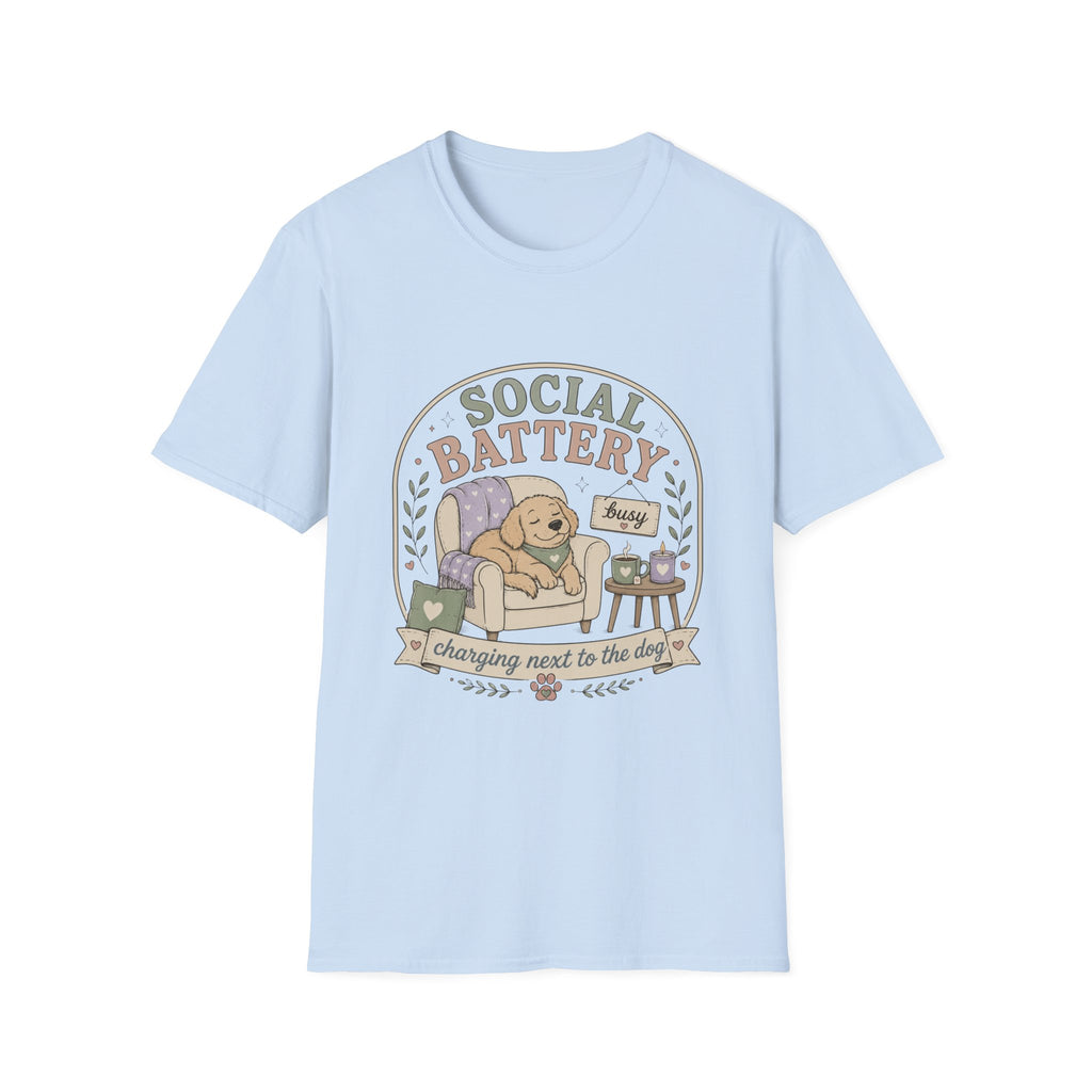 Charging Next to Dog T-Shirt