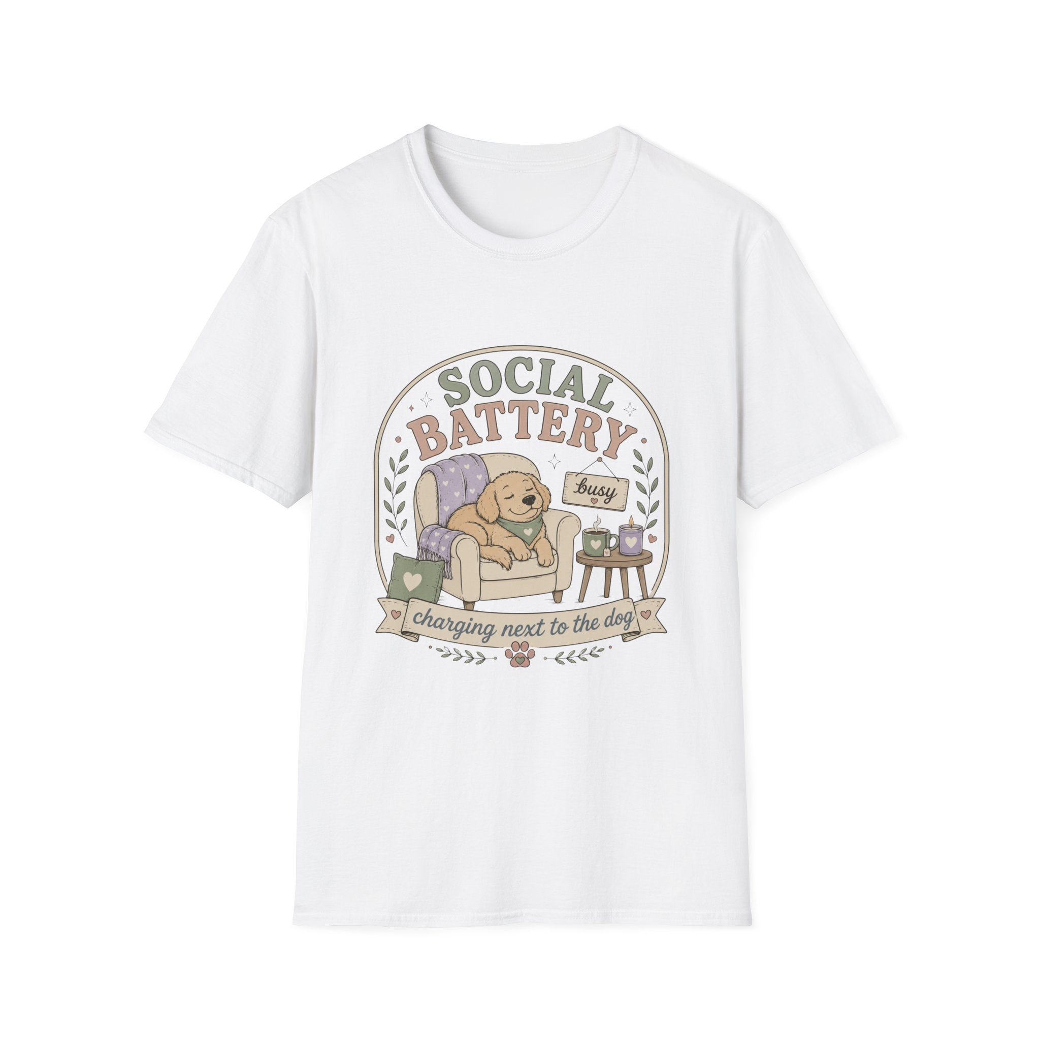 Charging Next to Dog T-Shirt