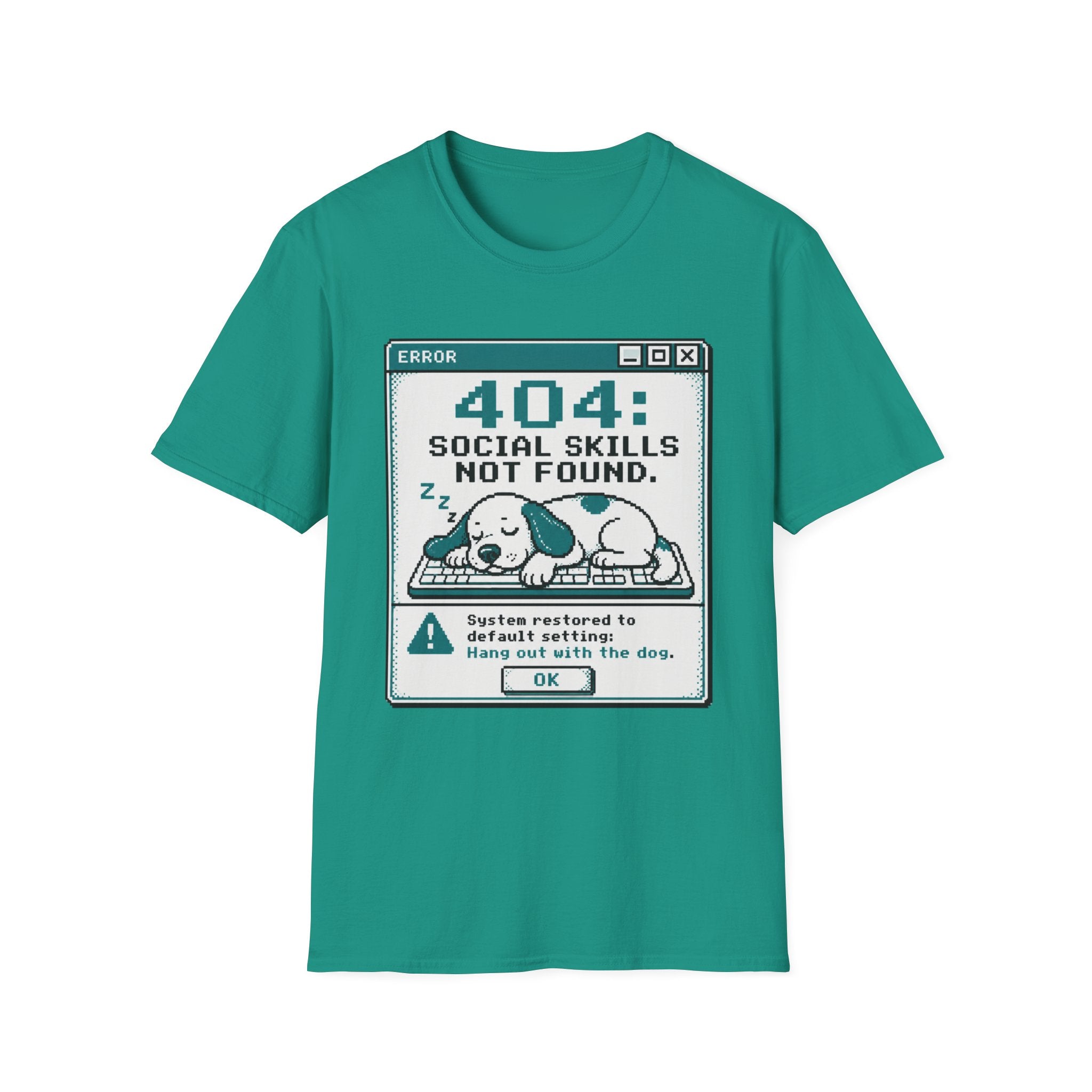 404: Social Skills Not Found T-shirt