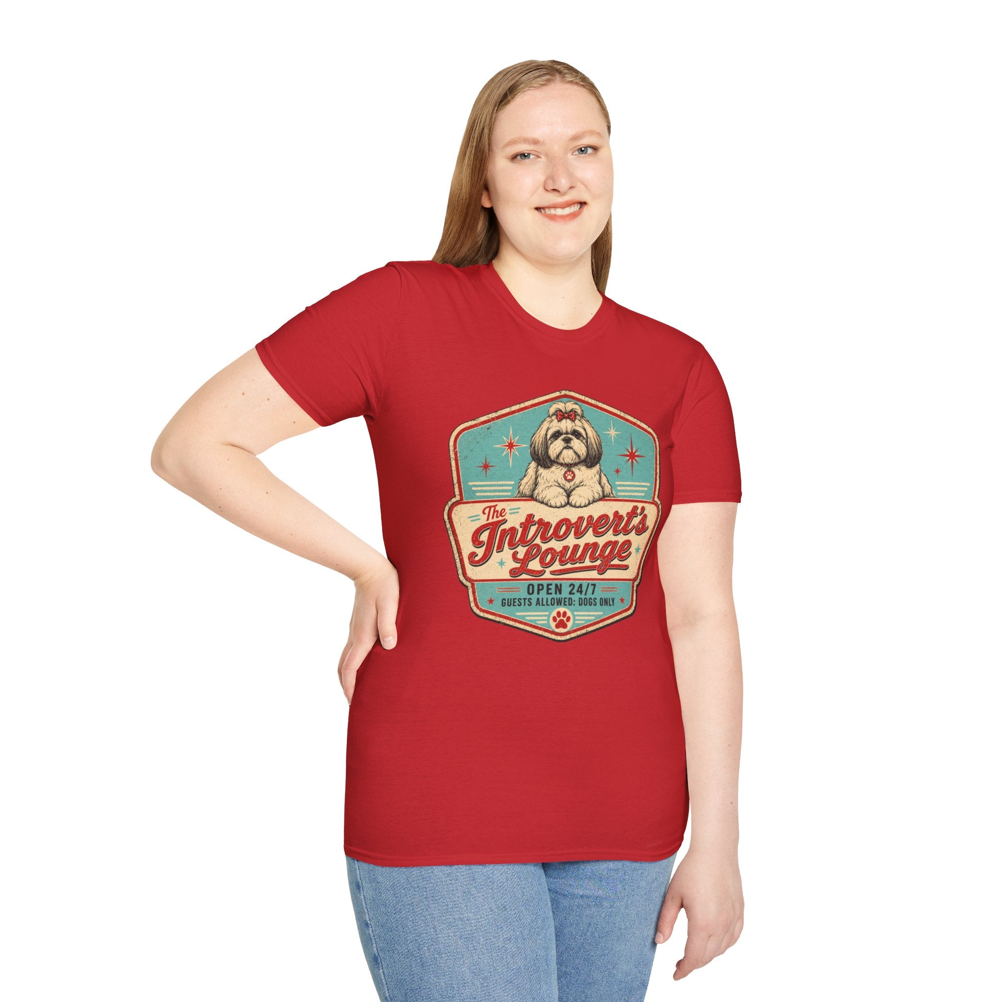 Introvert's Lounge Shih Tzu T-Shirt