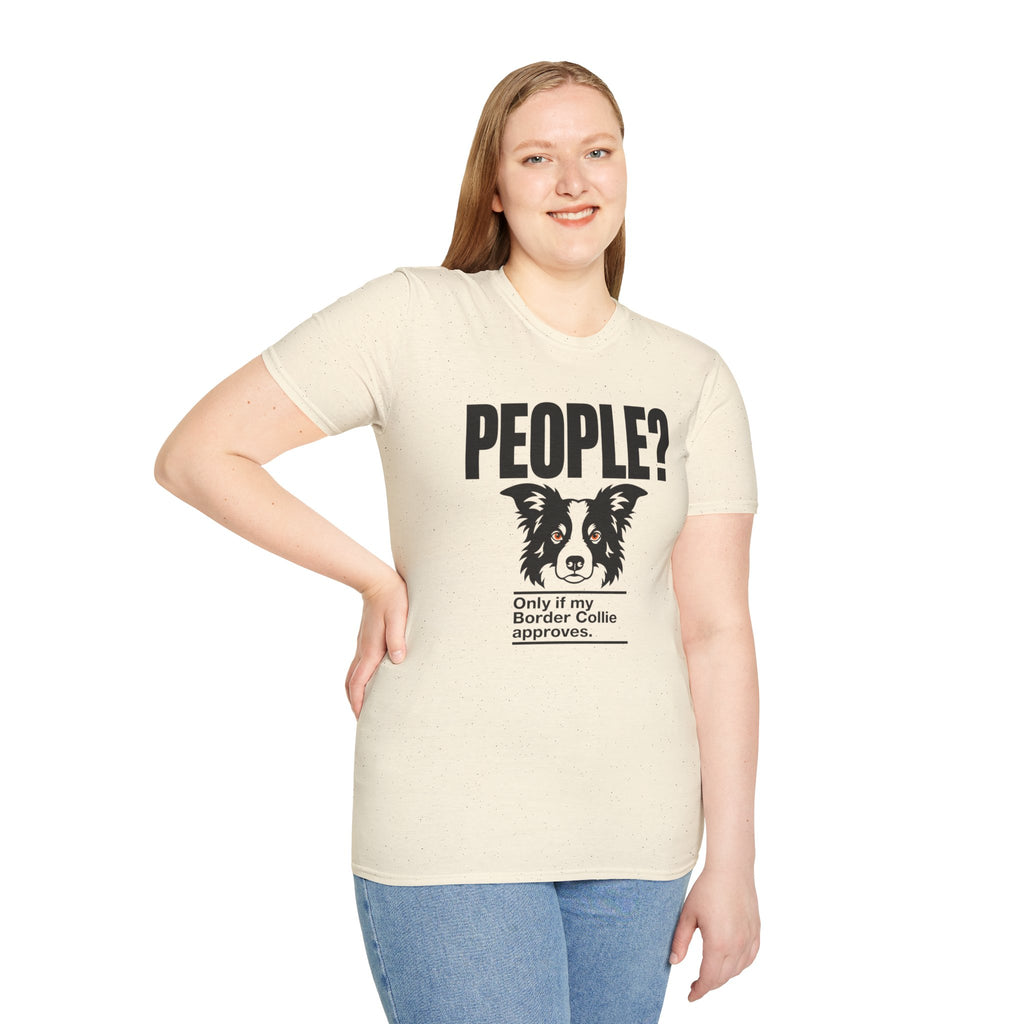 "People?" Border Collie T-shirt