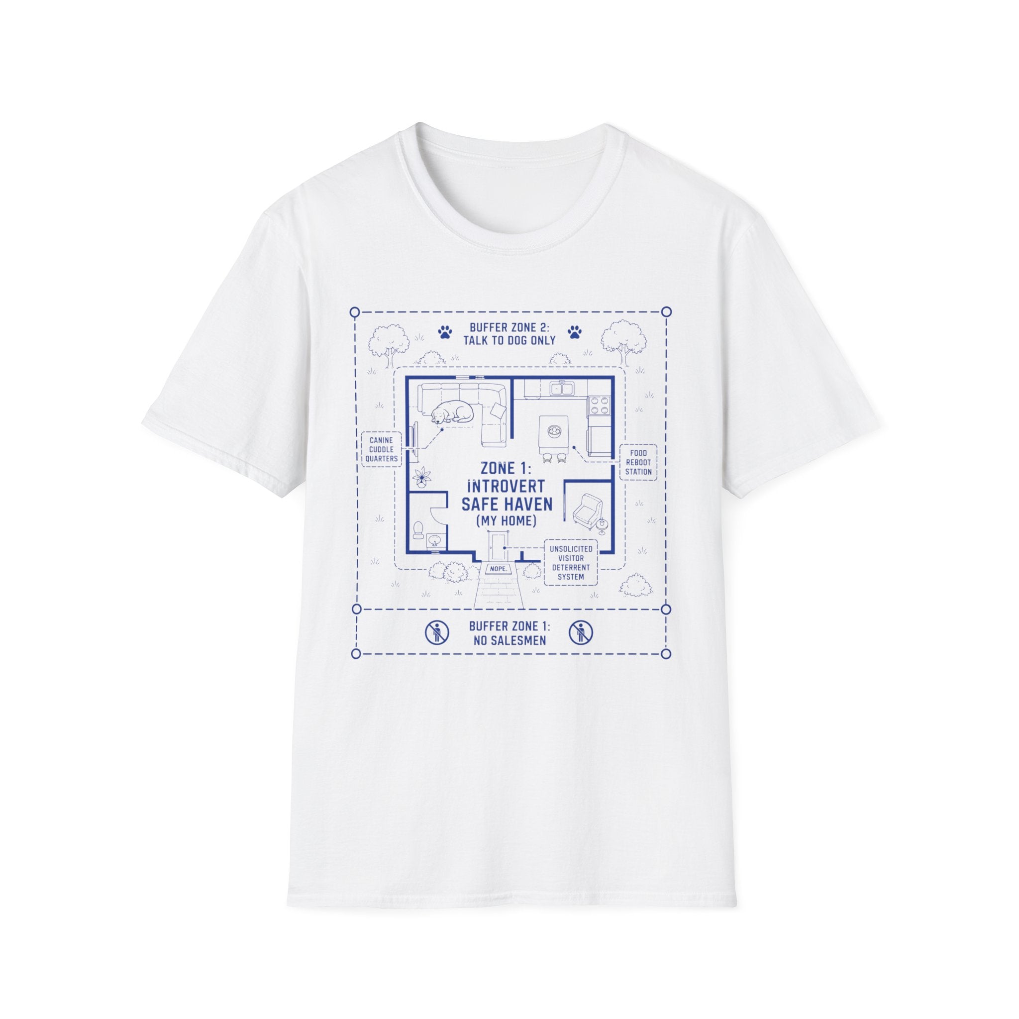 "Zone 1: Introvert Safe Haven" T-shirt
