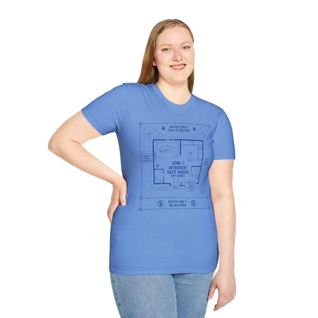 "Zone 1: Introvert Safe Haven" T-shirt