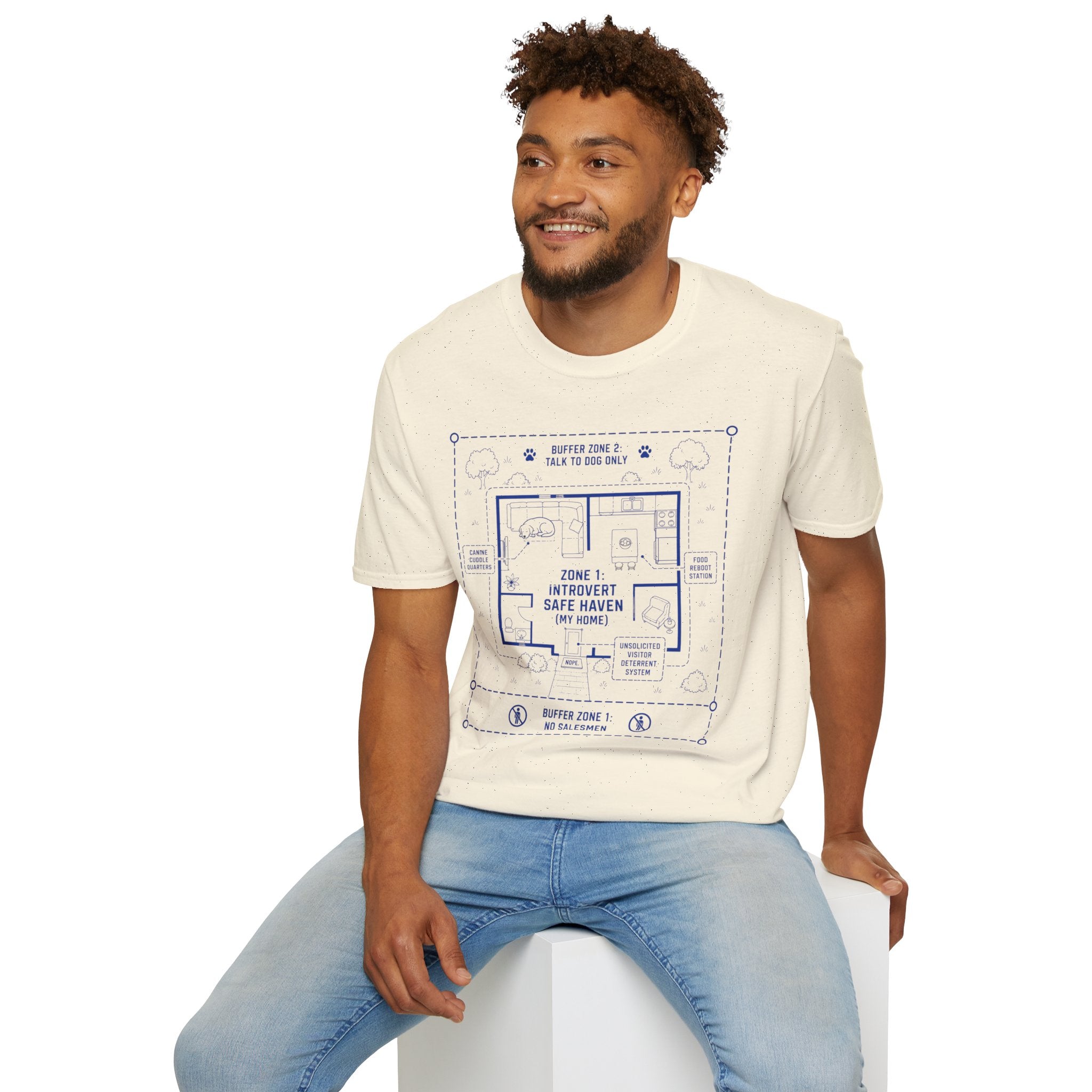 "Zone 1: Introvert Safe Haven" T-shirt