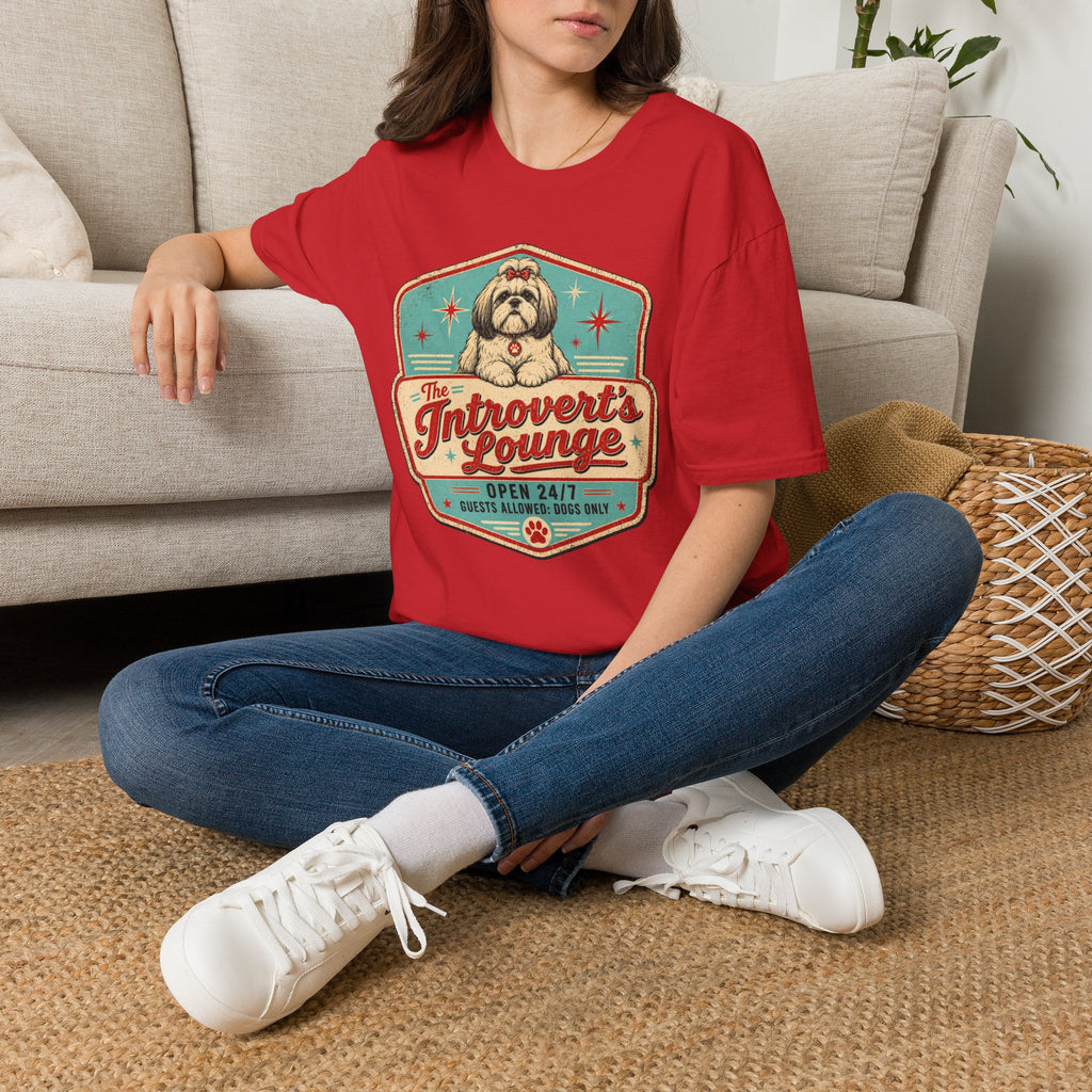 Introvert's Lounge Shih Tzu T-Shirt