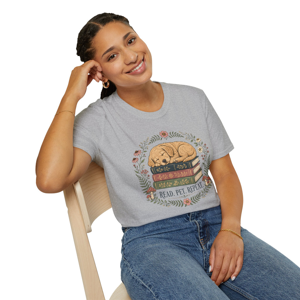 'Read. Pet. Repeat.' T-Shirt