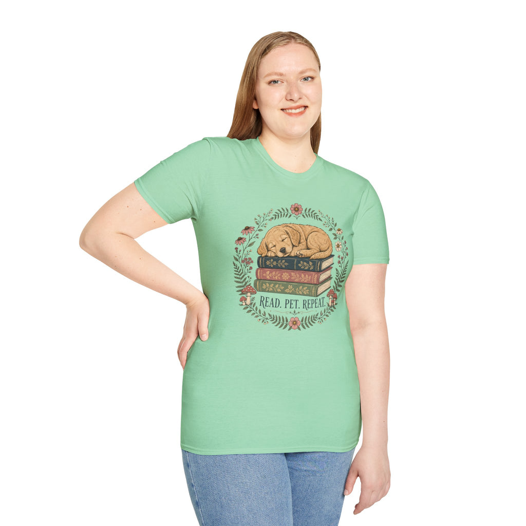 'Read. Pet. Repeat.' T-Shirt