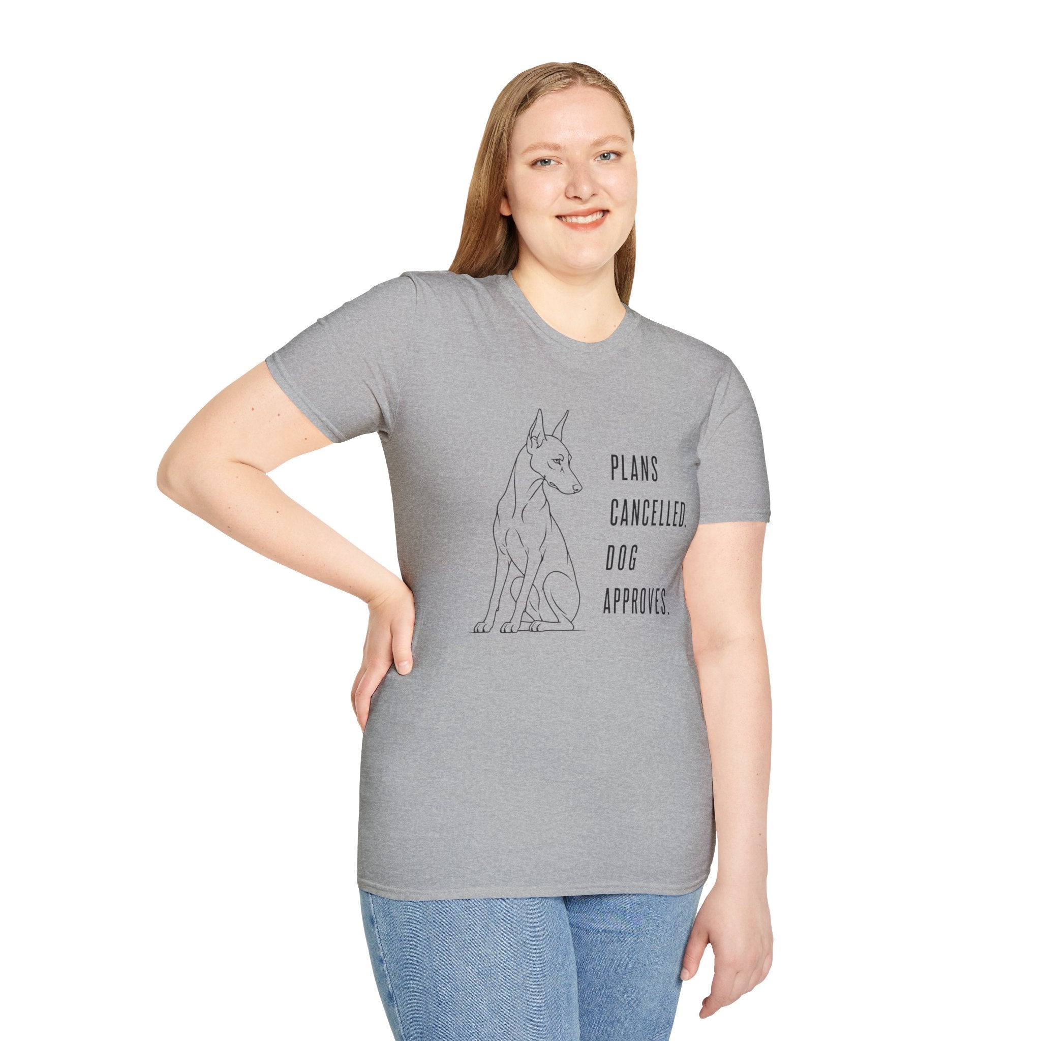 "Plans Cancelled. Dog Approves." T-shirt