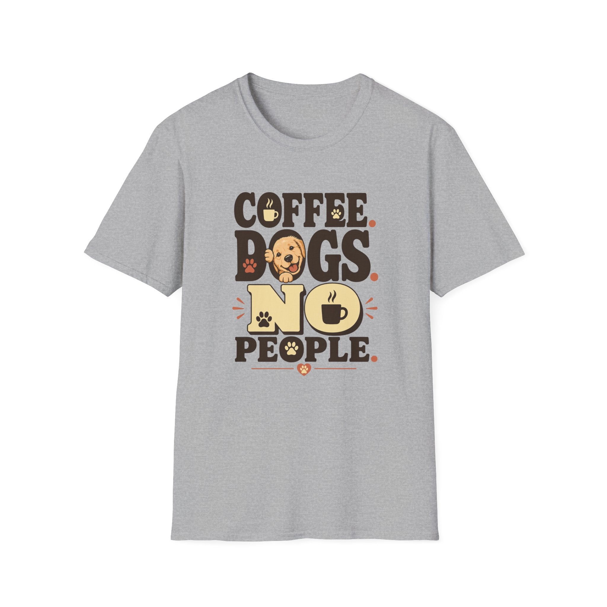 Coffee. Dogs. No People. T-Shirt