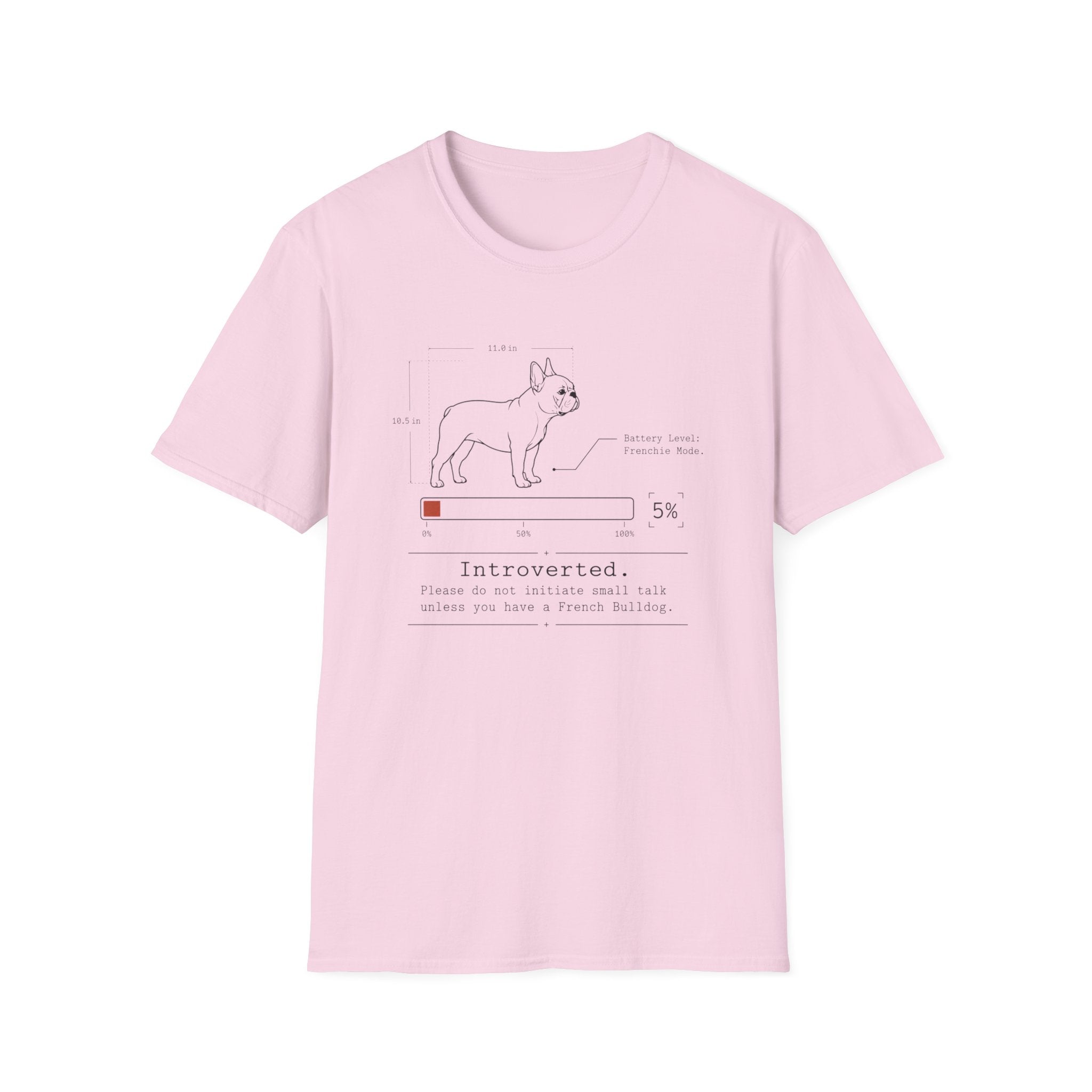 Introverted French Bulldog T-shirt