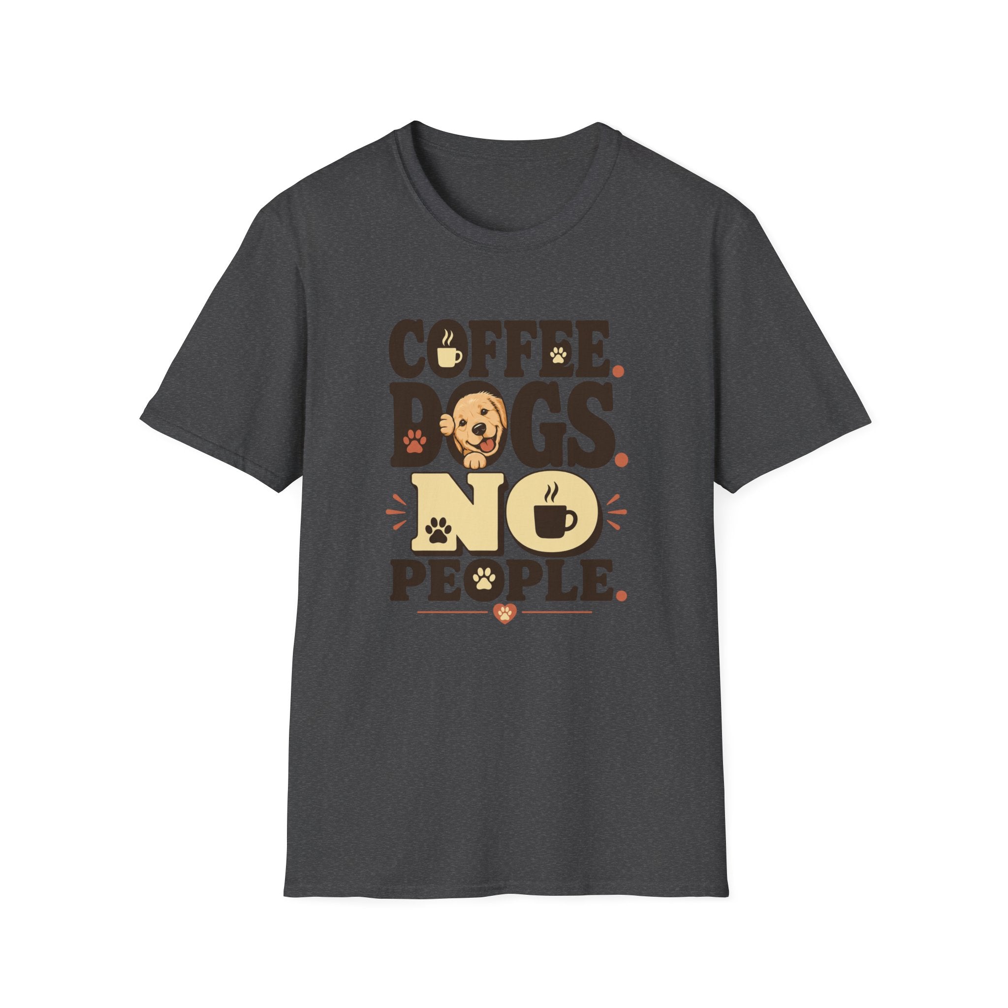 Coffee. Dogs. No People. T-Shirt