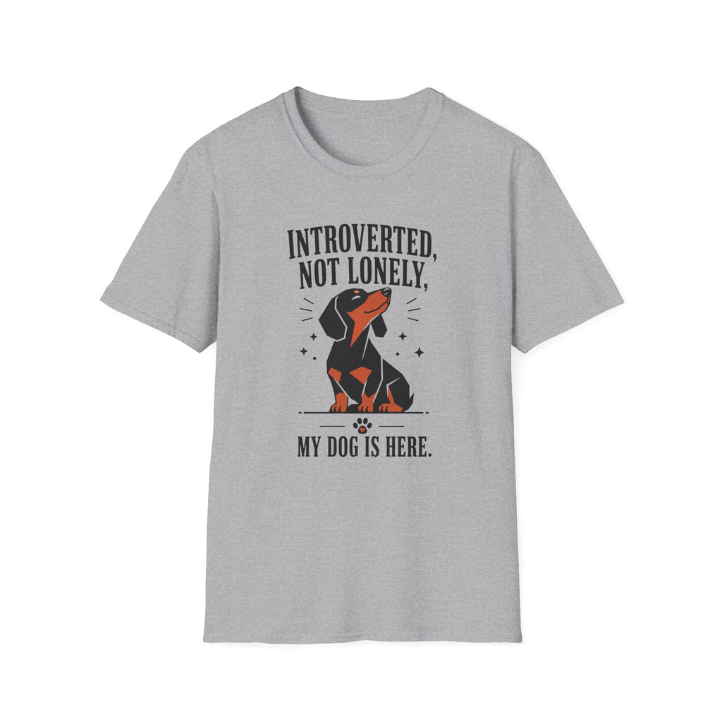 Introverted, Not Lonely Dachshund T-shirt