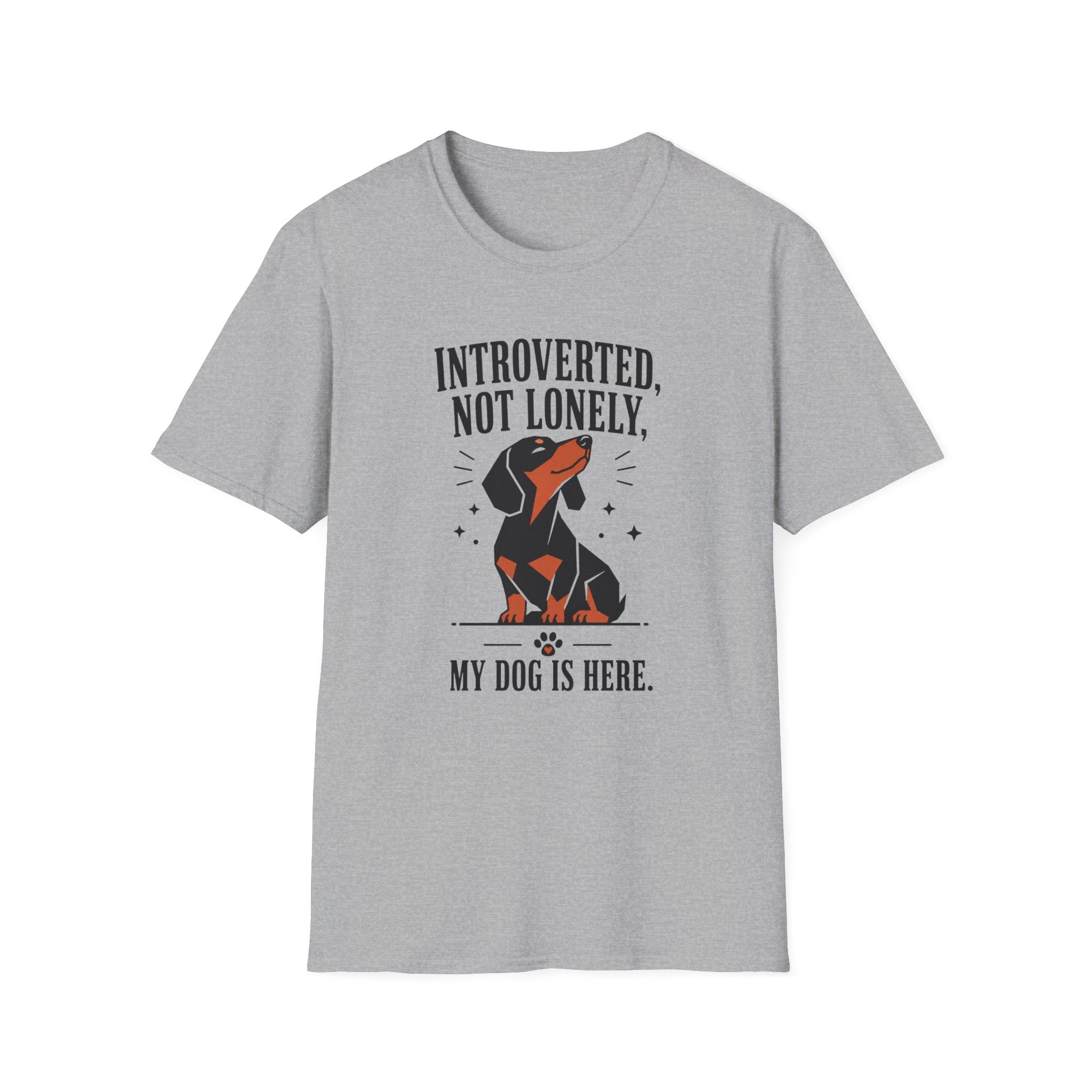 Introverted, Not Lonely Dachshund T-shirt