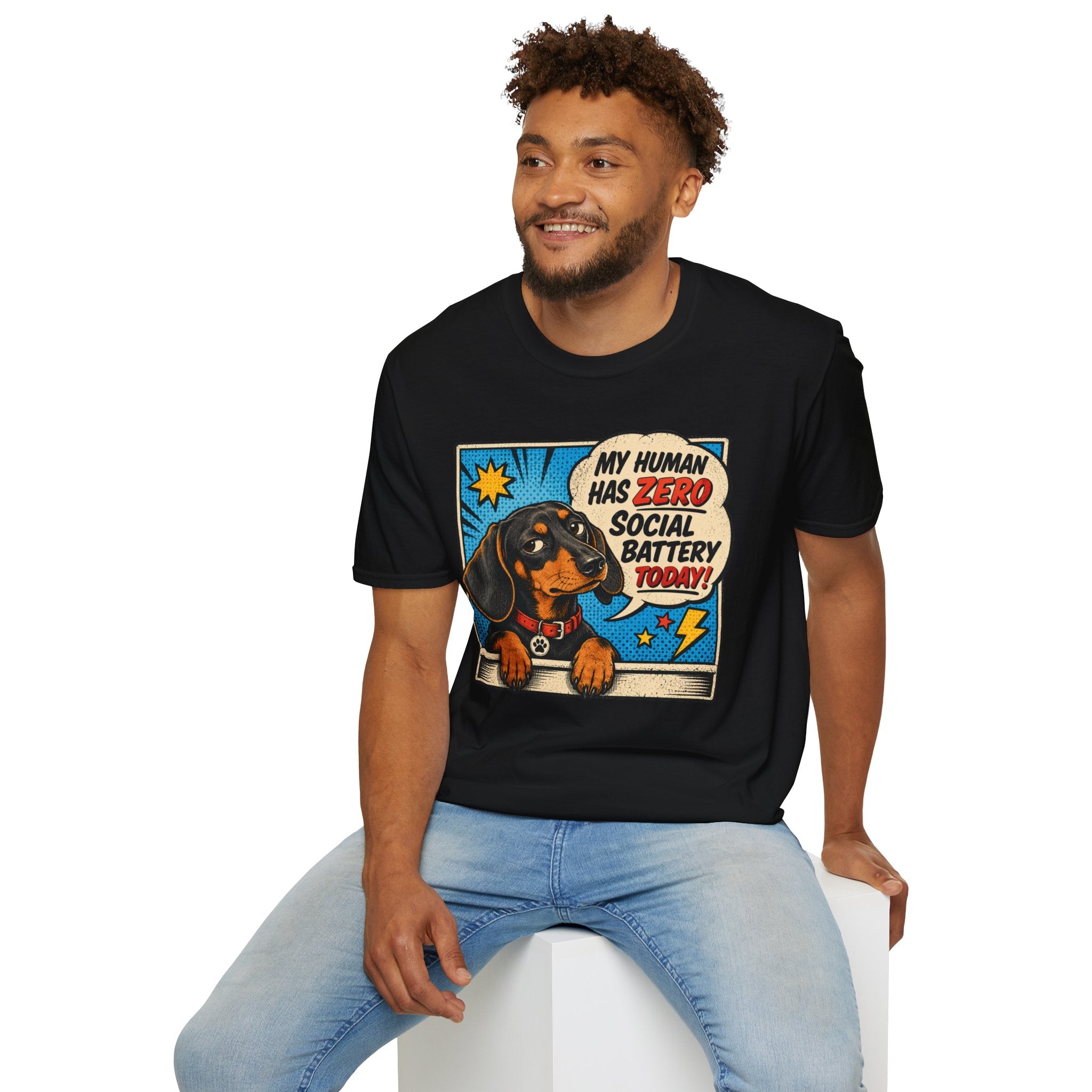 My Human Has Zero Social Battery T-shirt