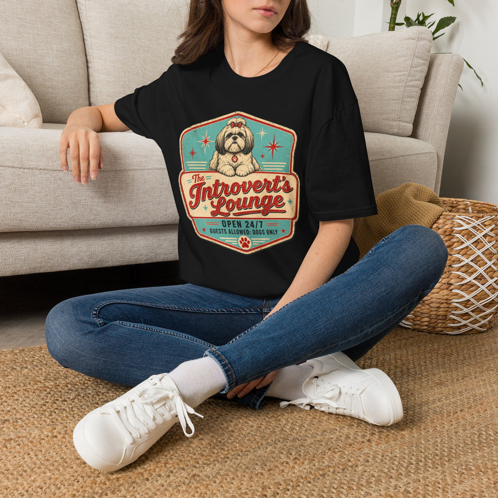 Introvert's Lounge Shih Tzu T-Shirt