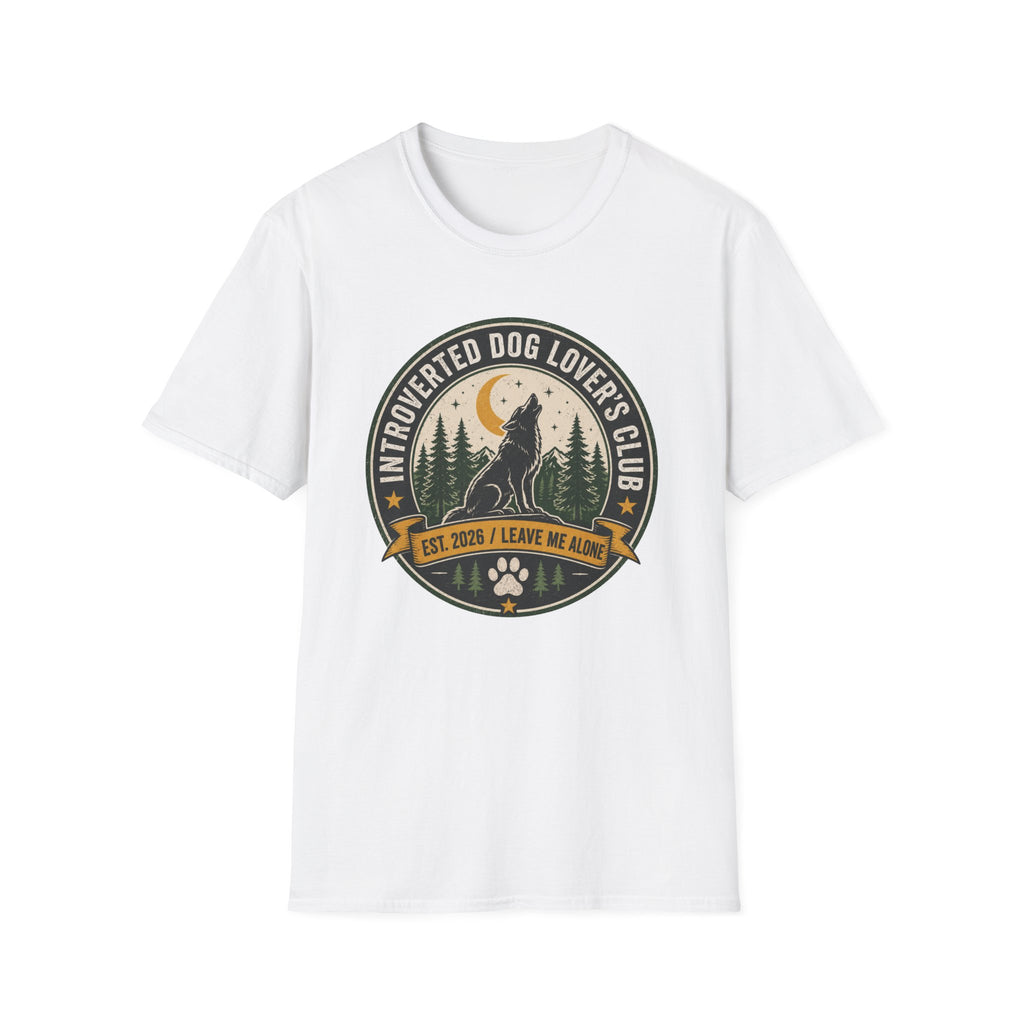 Introverted Dog Lover's Club T-Shirt