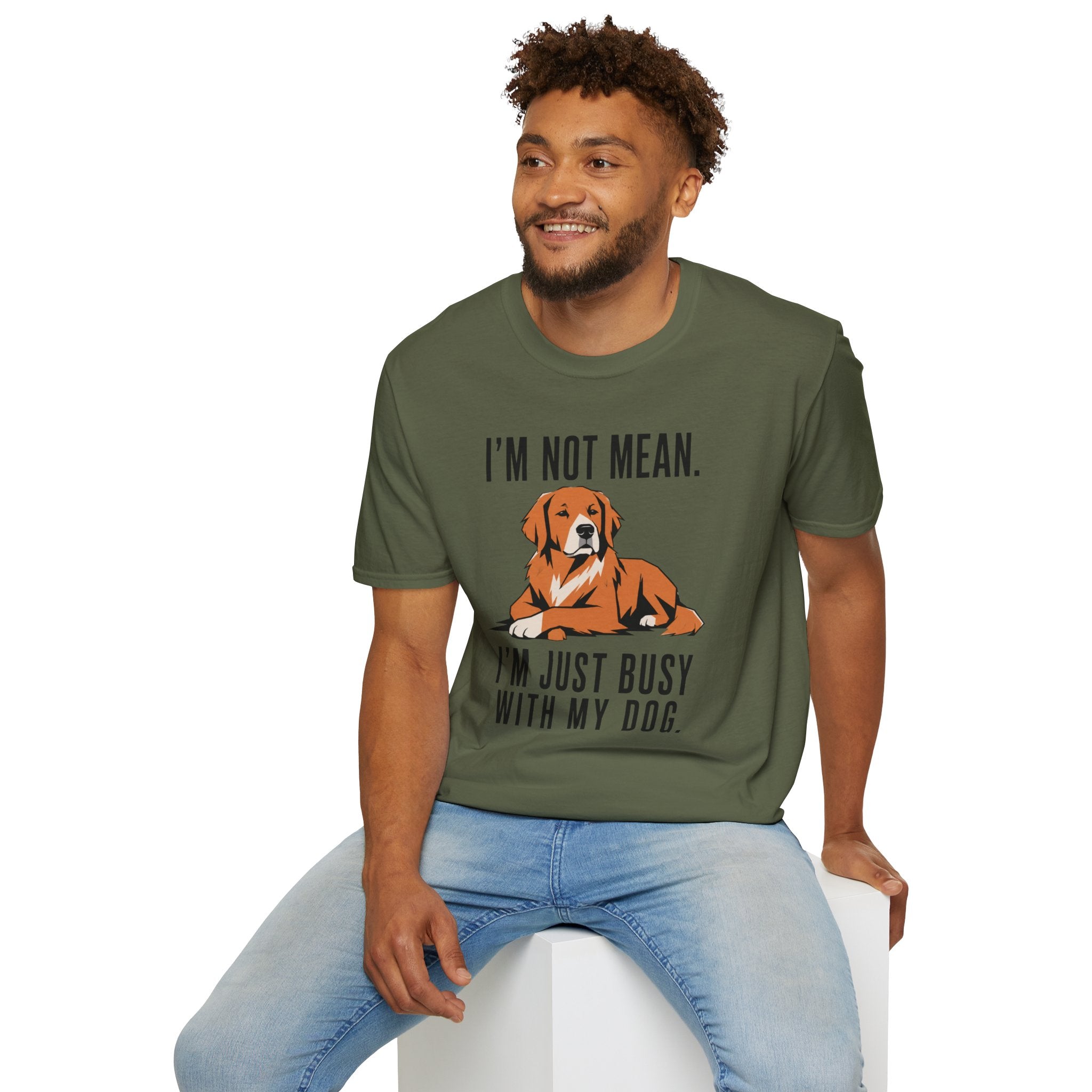 I’m Not Mean. Retriever T‑Shirt