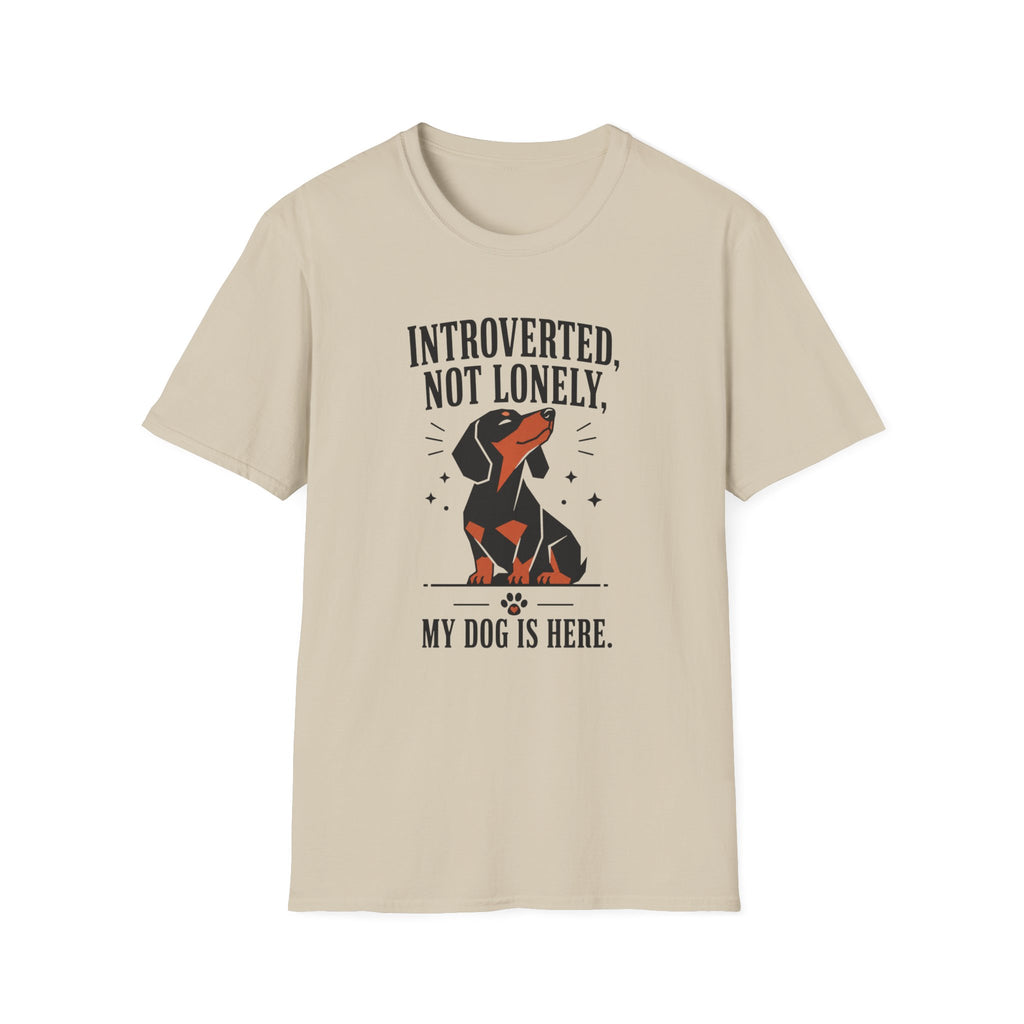 Introverted, Not Lonely Dachshund T-shirt