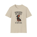 Introverted, Not Lonely Dachshund T-shirt