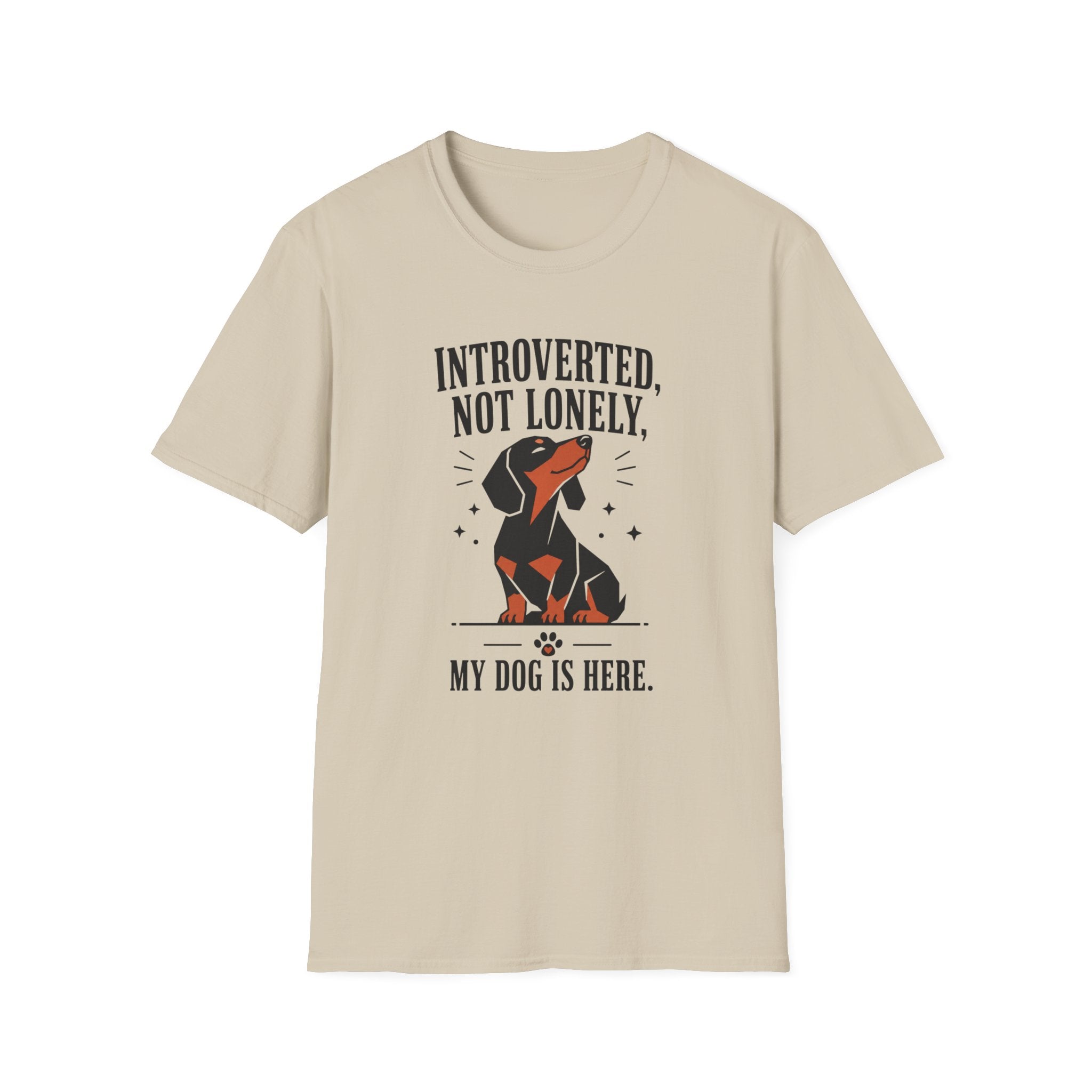 Introverted, Not Lonely Dachshund T-shirt