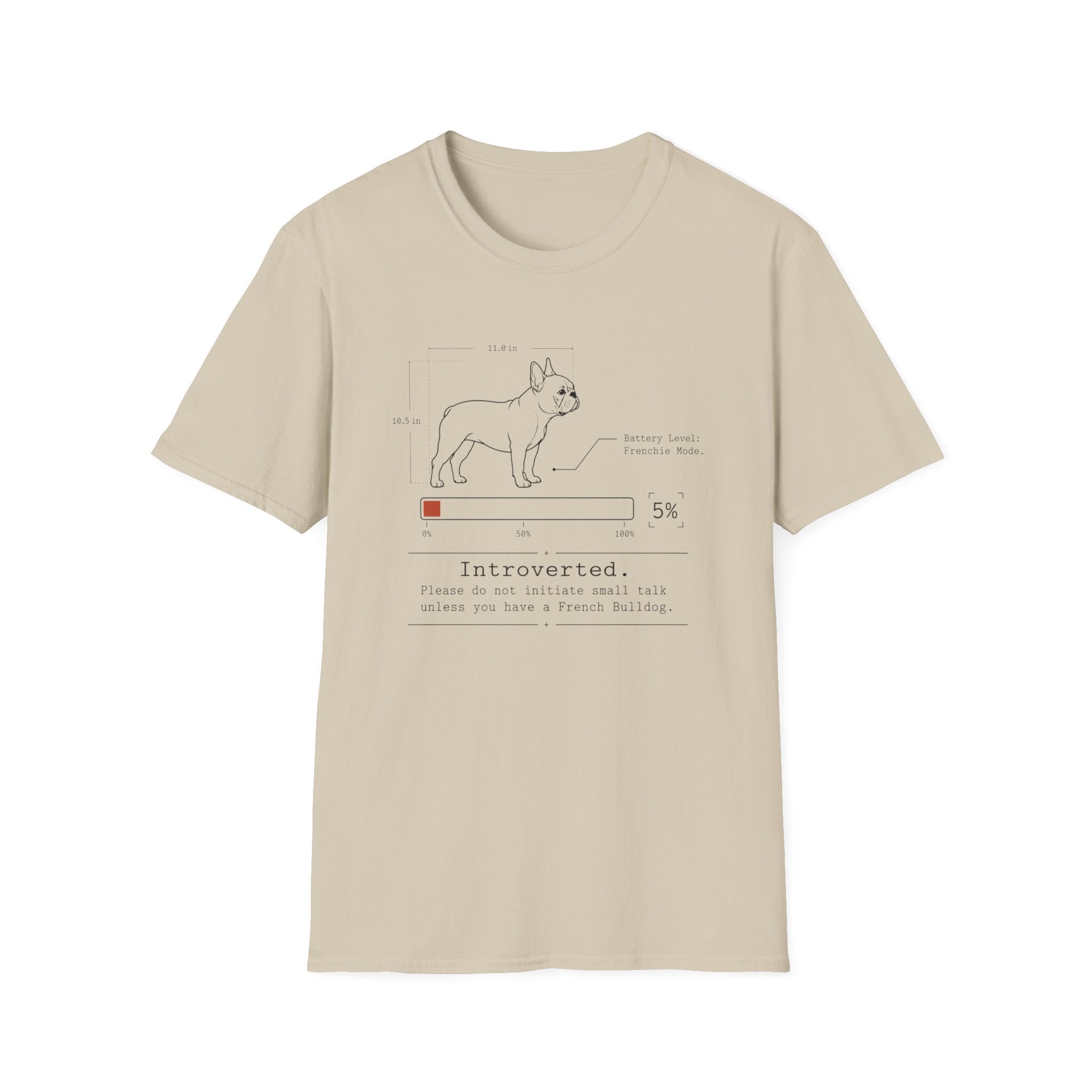 Introverted French Bulldog T-shirt