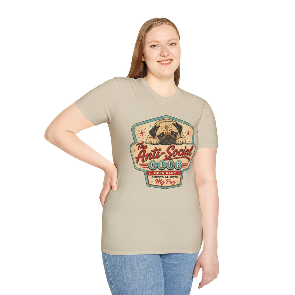 Anti-Social Club Pug T-Shirt