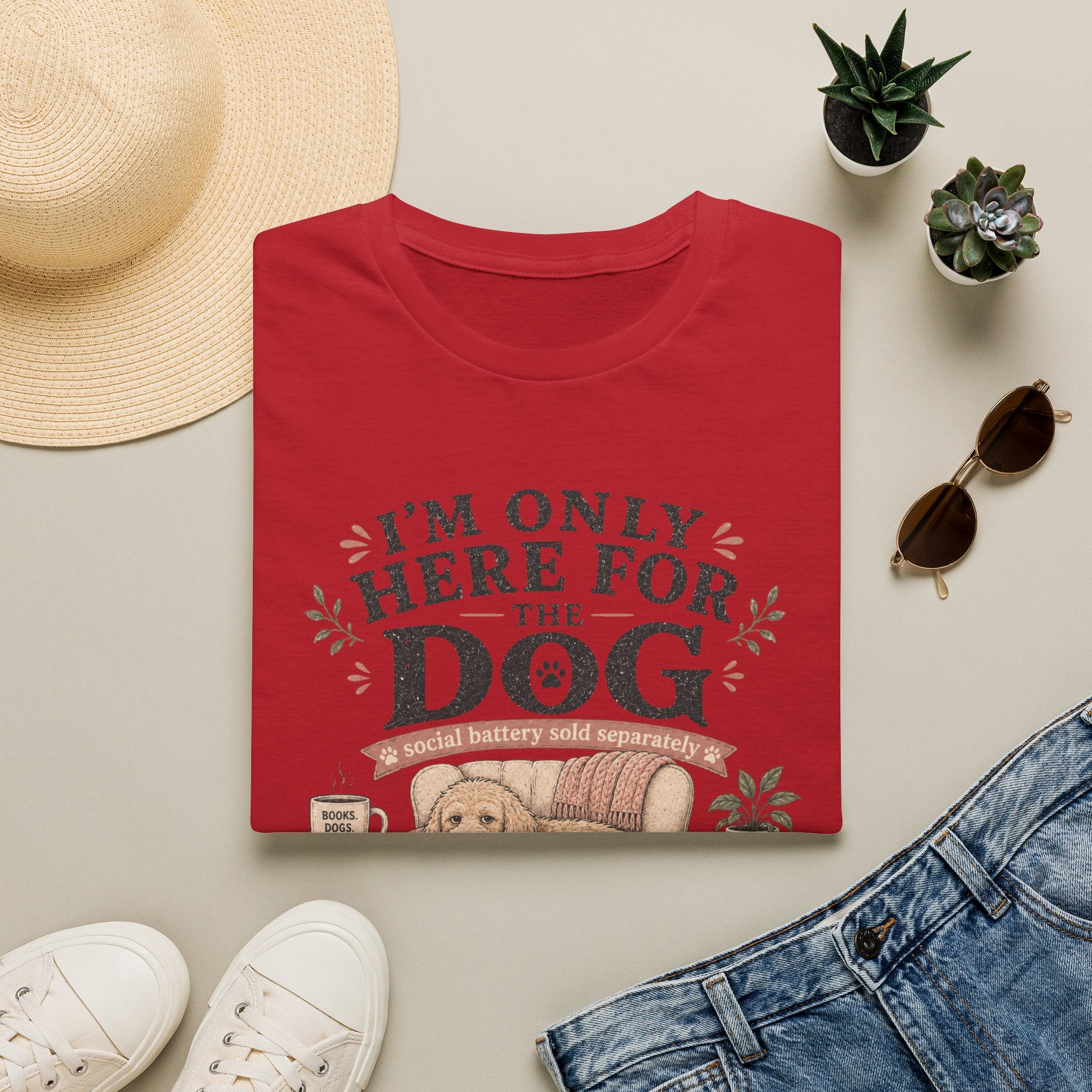 Here For Dog T-Shirt