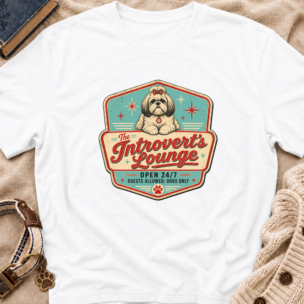 Introvert's Lounge Shih Tzu T-Shirt