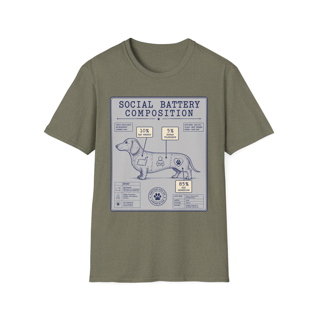 Social Battery Composition T-Shirt