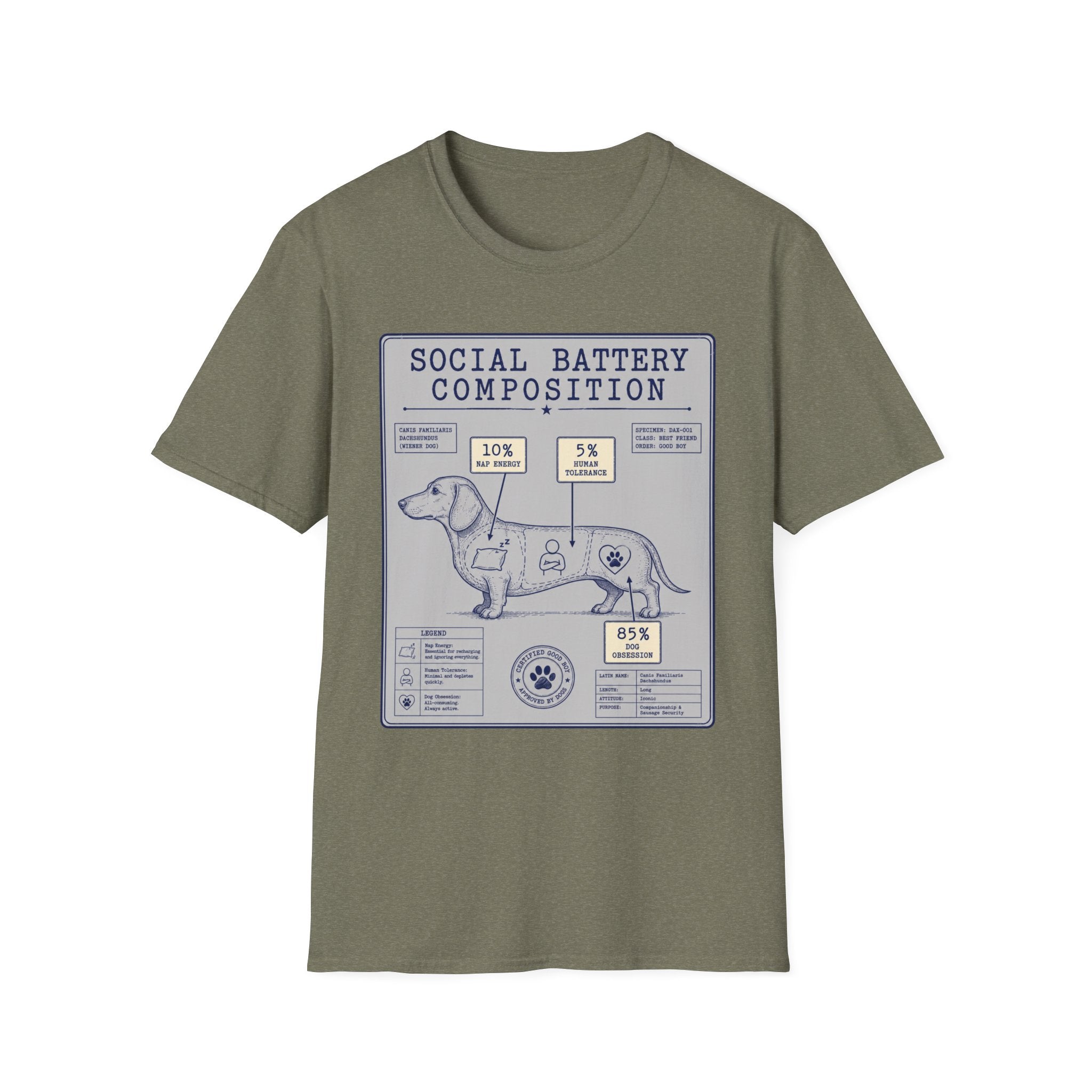 Social Battery Composition T-Shirt