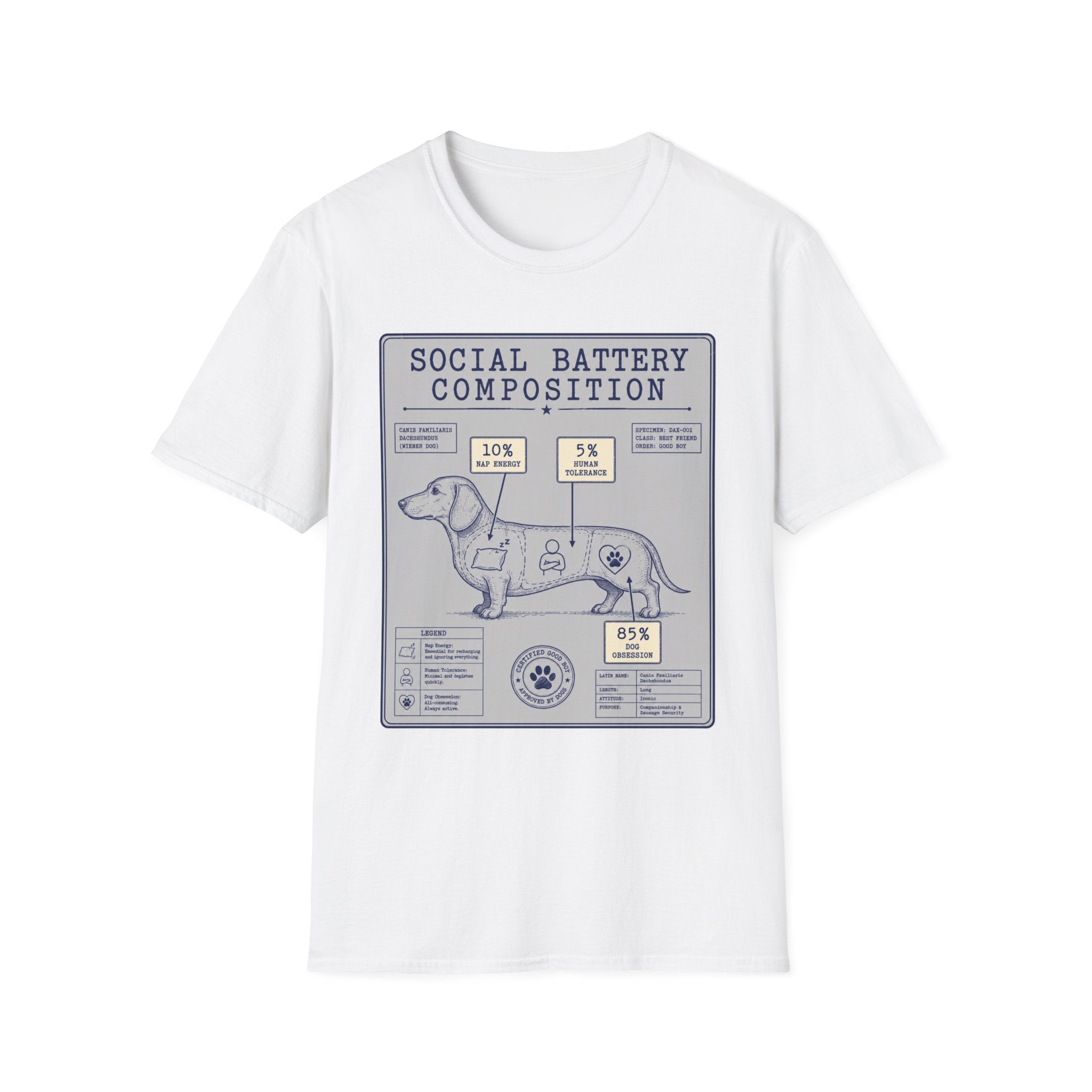 Social Battery Composition T-Shirt