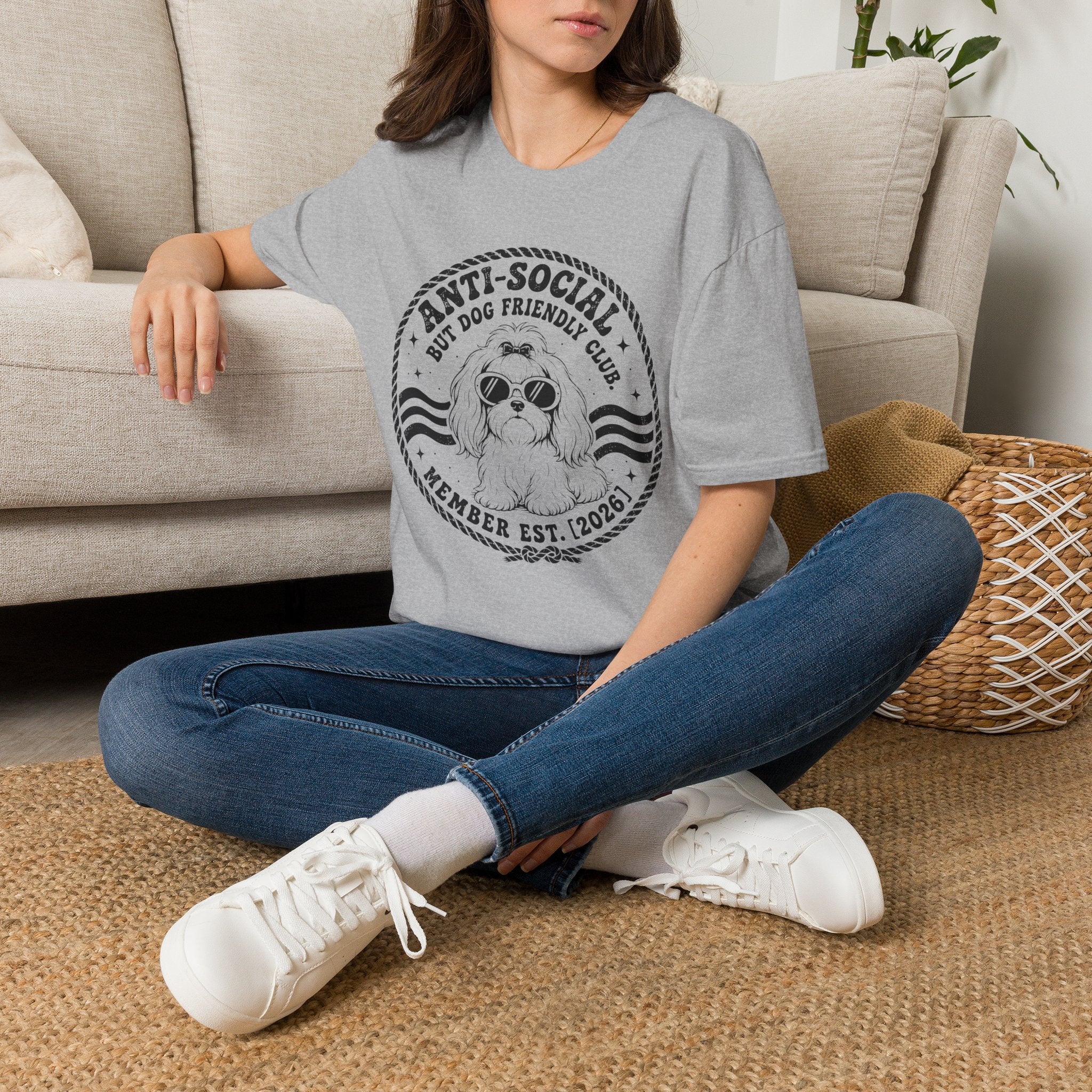 Anti-Social But Dog Friendly T-Shirt