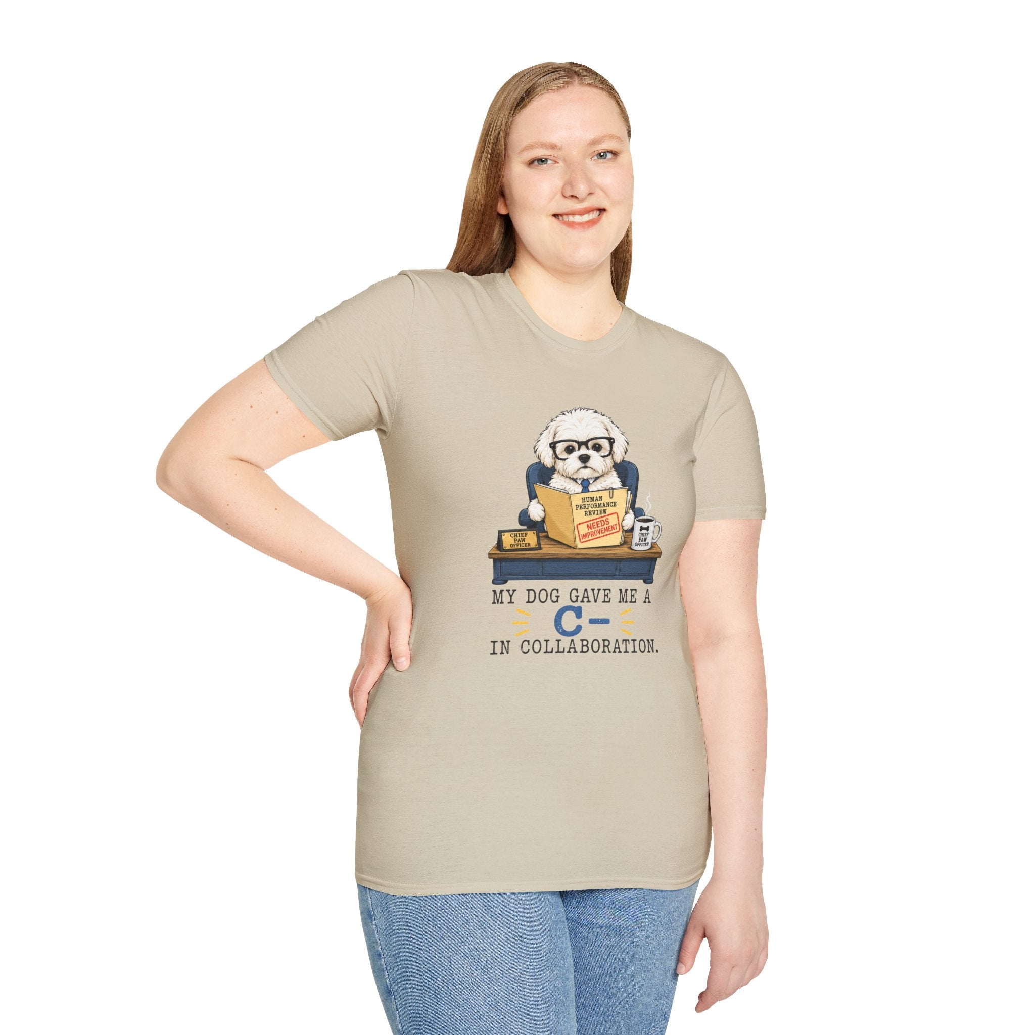 My Dog Gave Me a C in Collaboration” T-shirt