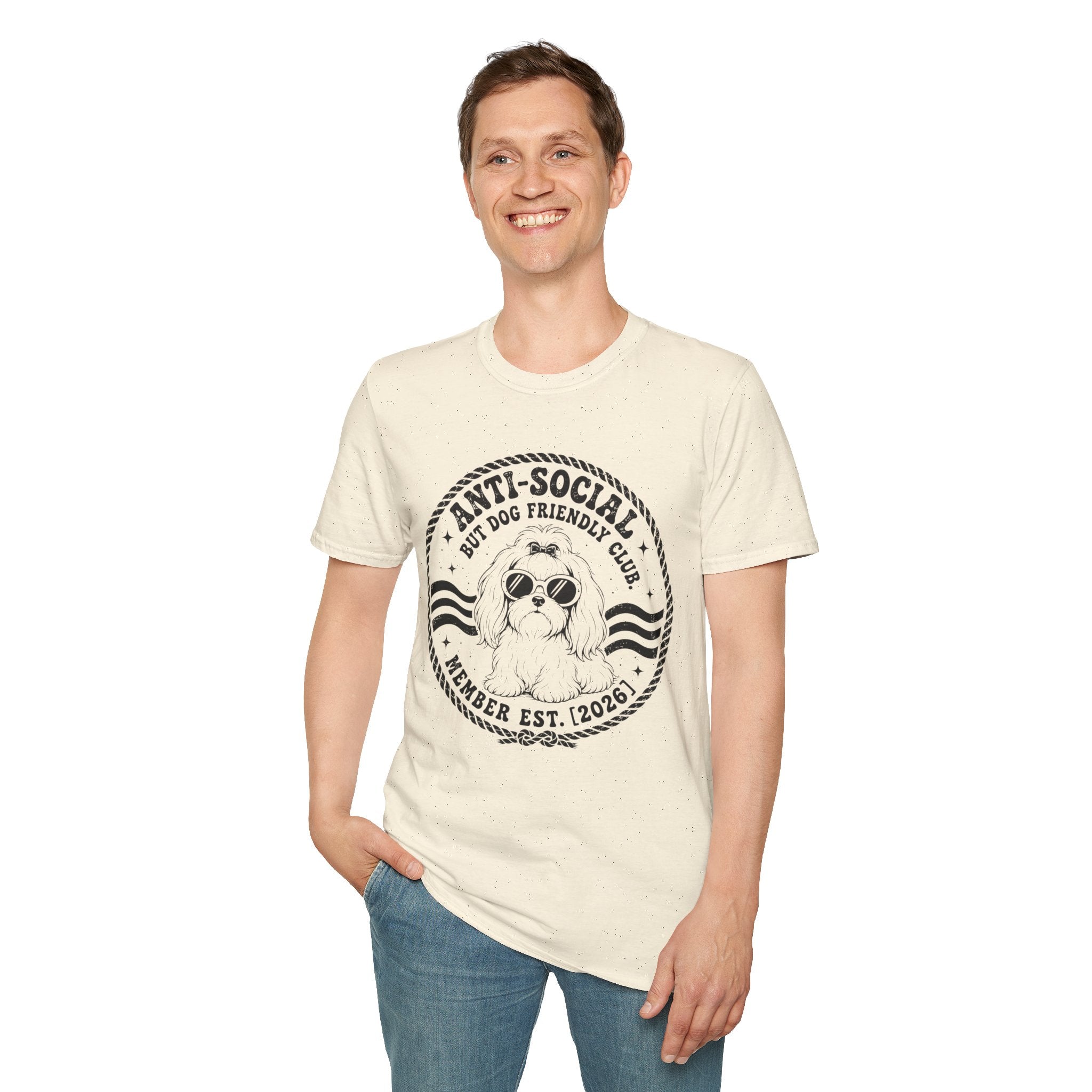Anti-Social But Dog Friendly T-Shirt