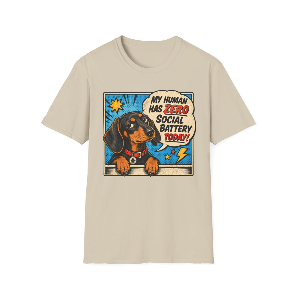 My Human Has Zero Social Battery T-shirt