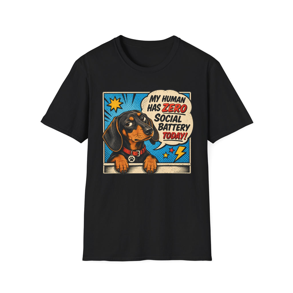 My Human Has Zero Social Battery T-shirt