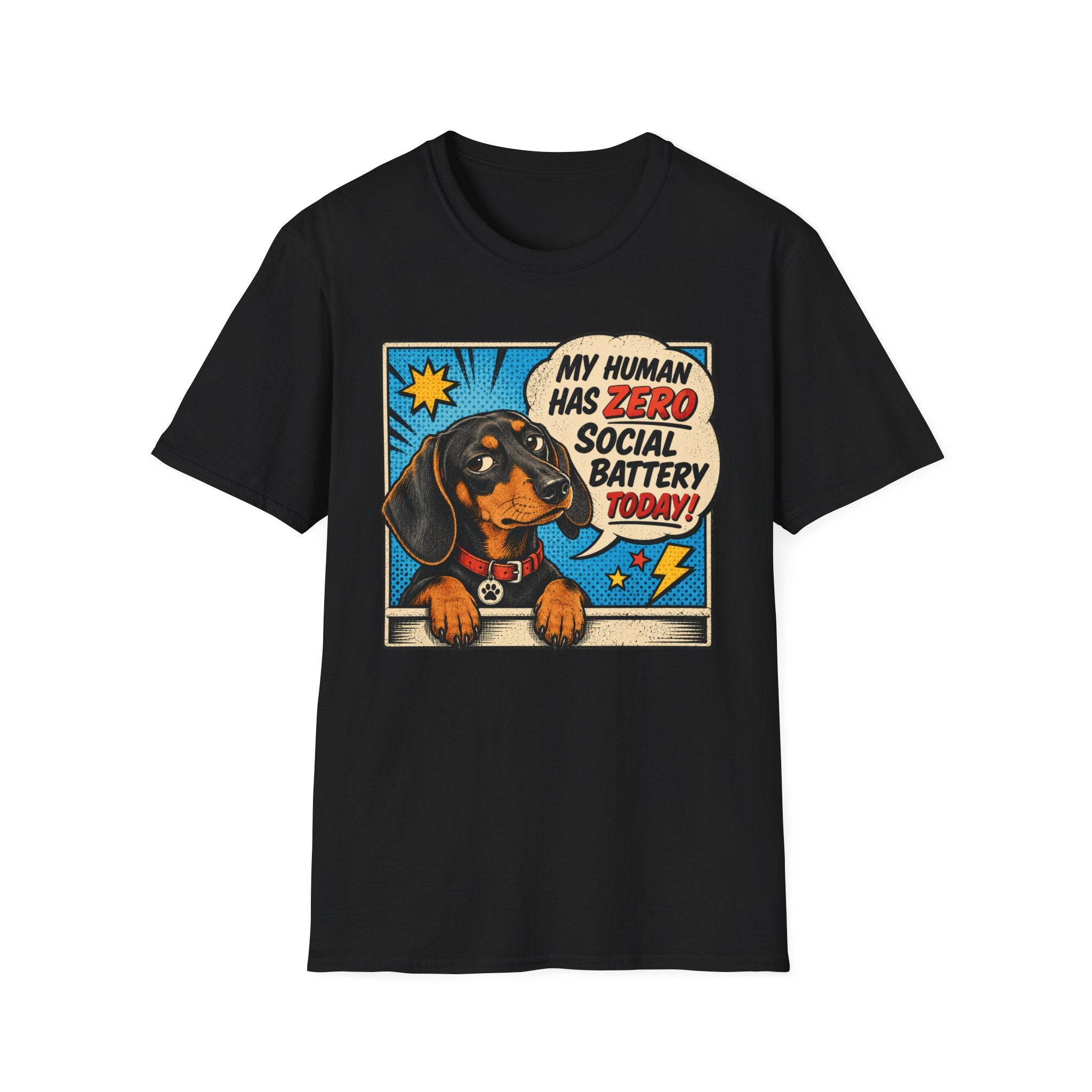 My Human Has Zero Social Battery T-shirt