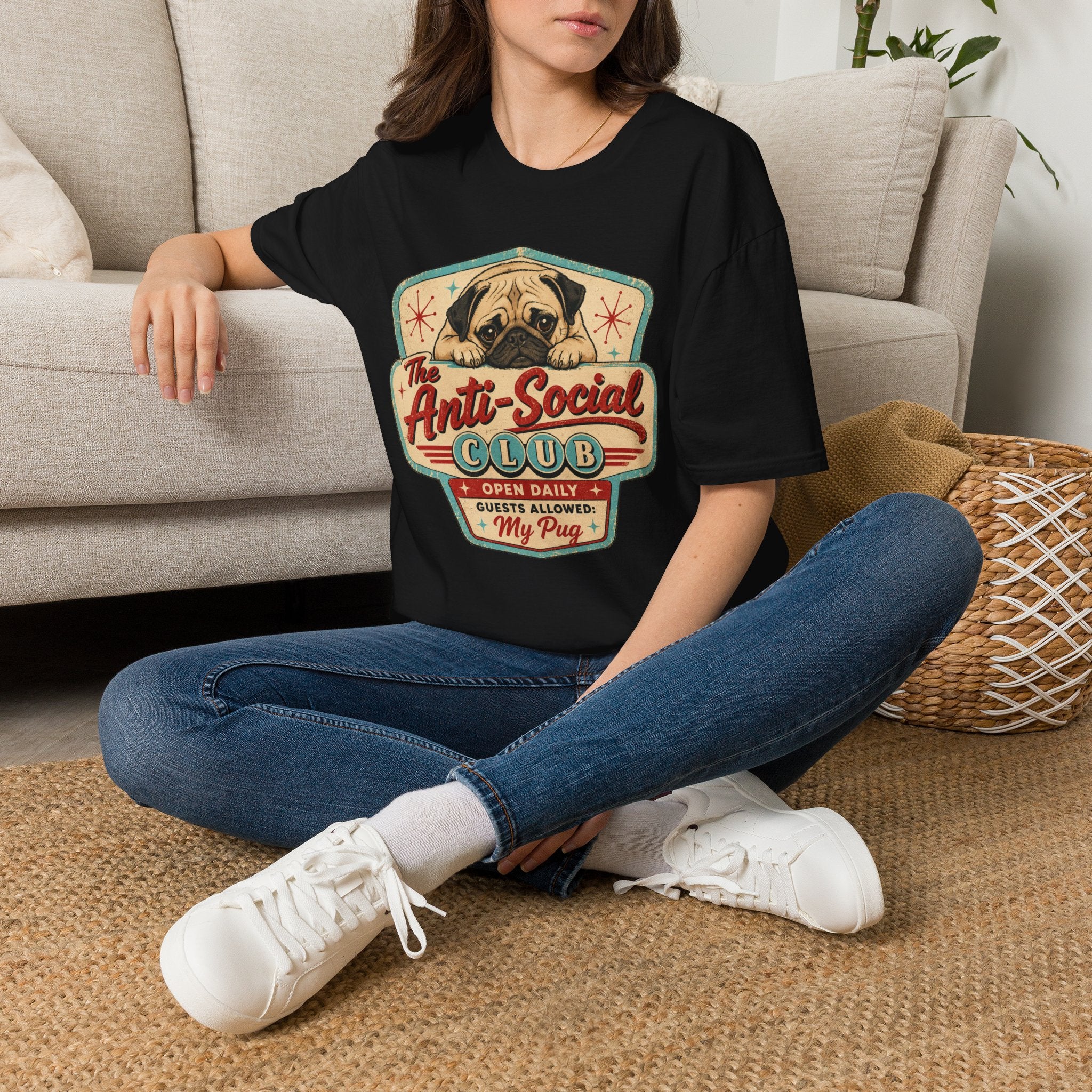 Anti-Social Club Pug T-Shirt