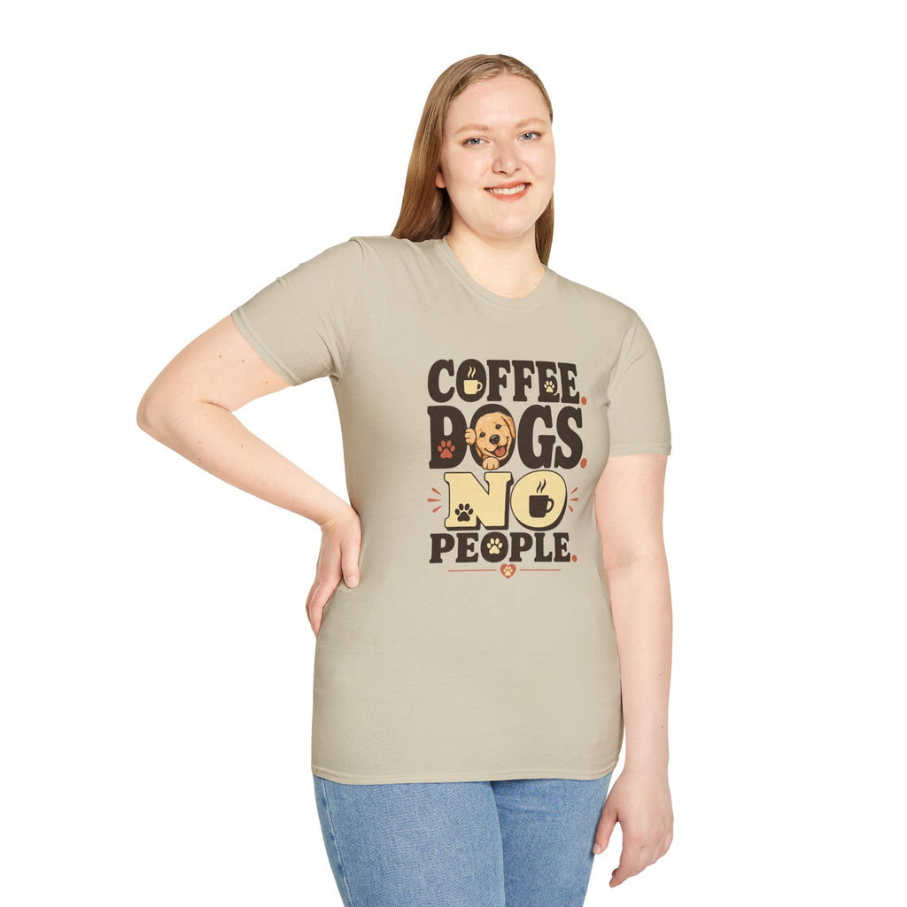 Coffee. Dogs. No People. T-Shirt
