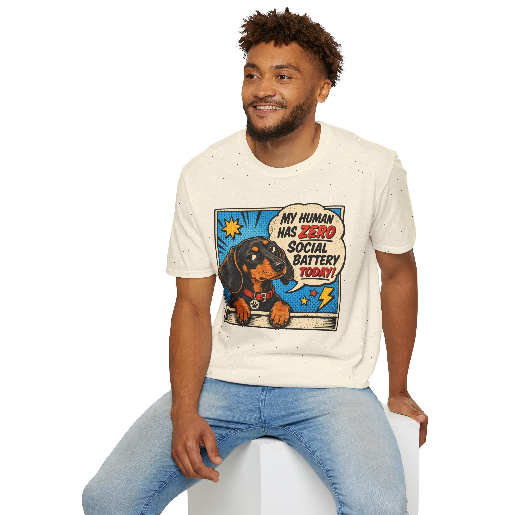 My Human Has Zero Social Battery T-shirt